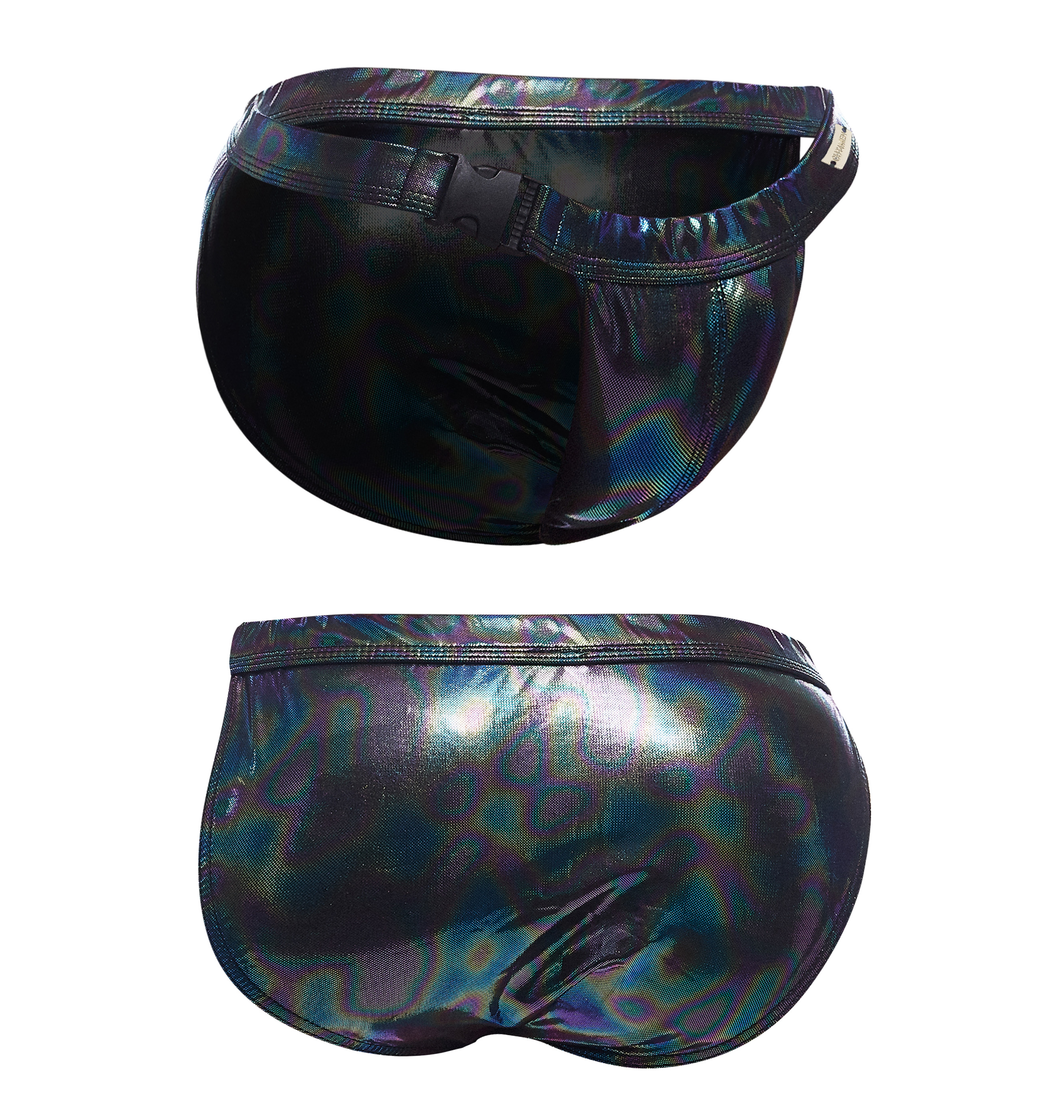 C4M Emerald Clip Tanga Brief Black L