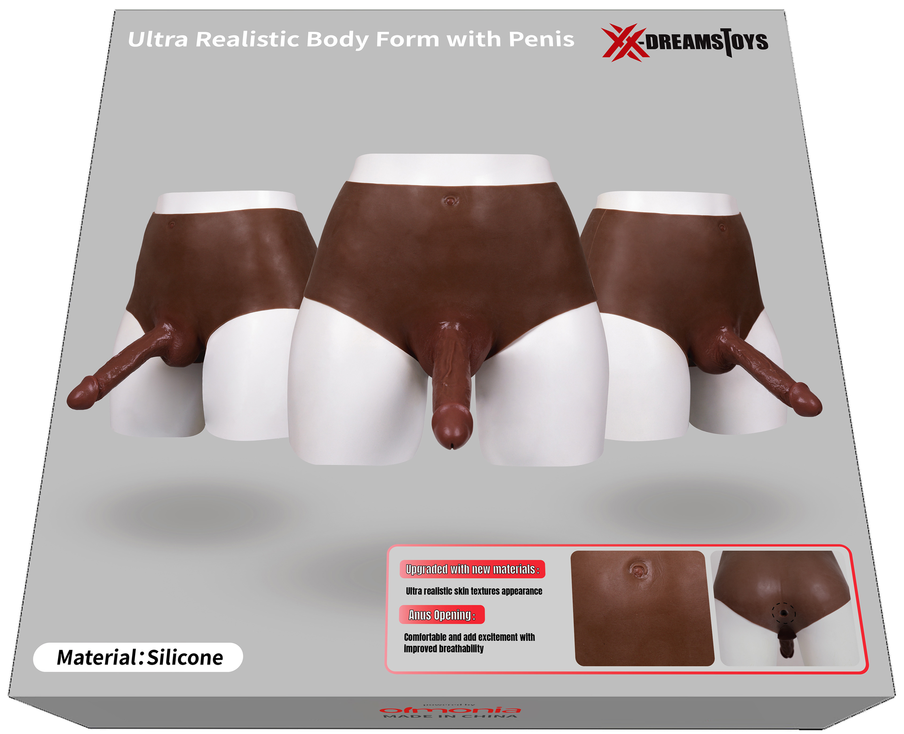 XX-DREAMSTOYS Ultra Realistic Penis Form black Size L