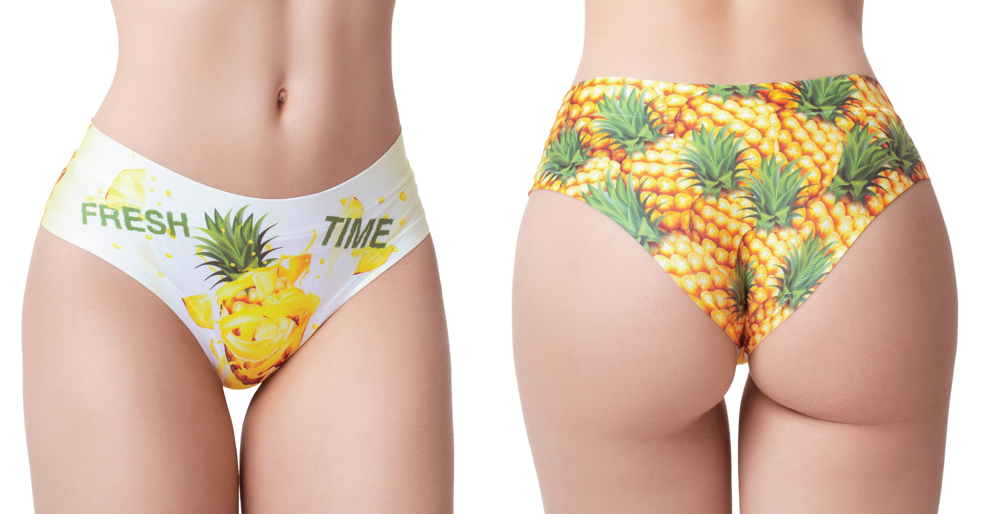 Memème FRESH SUMMER PINEAPPLE Slip XL