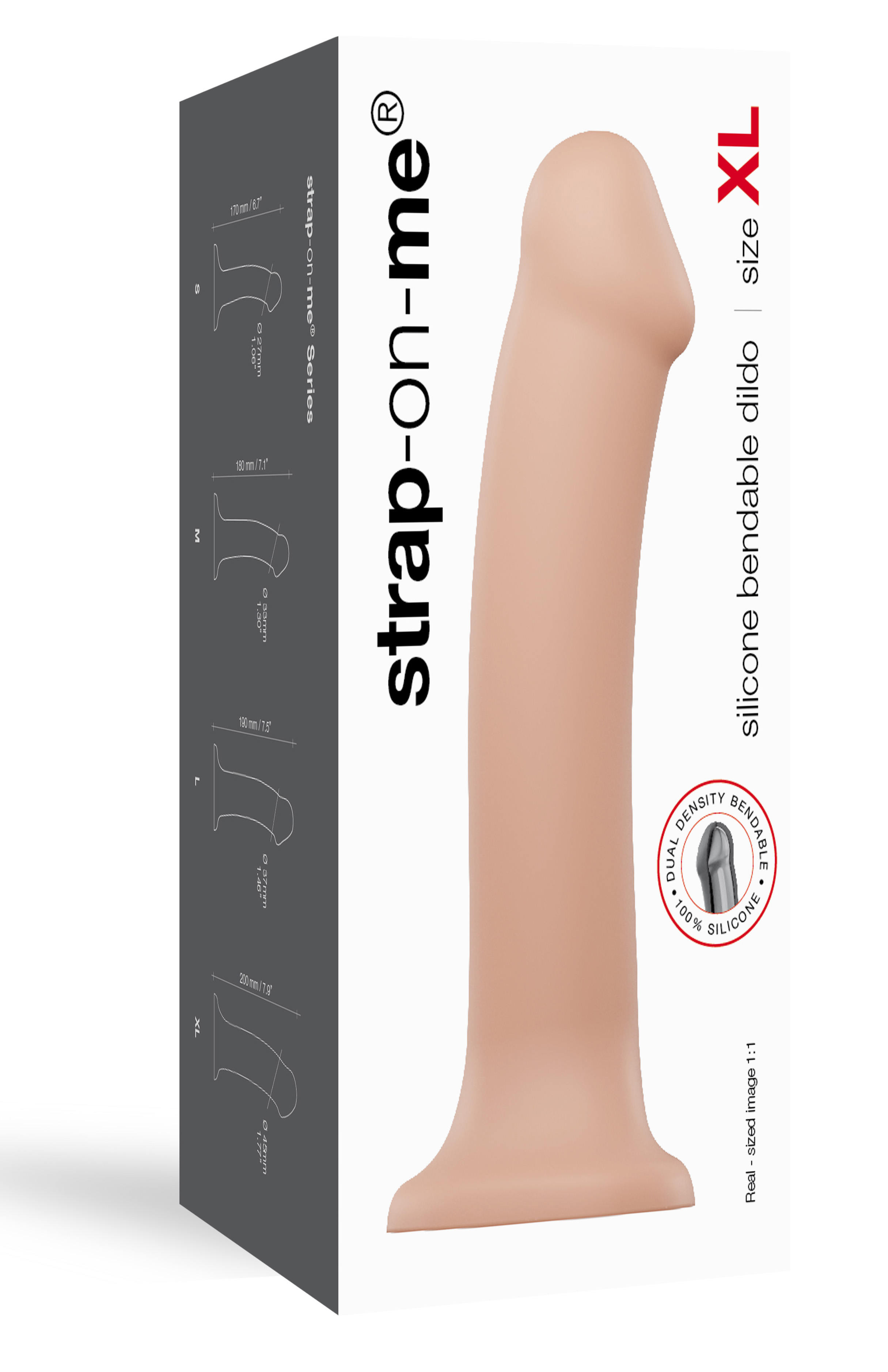 Strap-on-me Bendable Dildo flesh XL