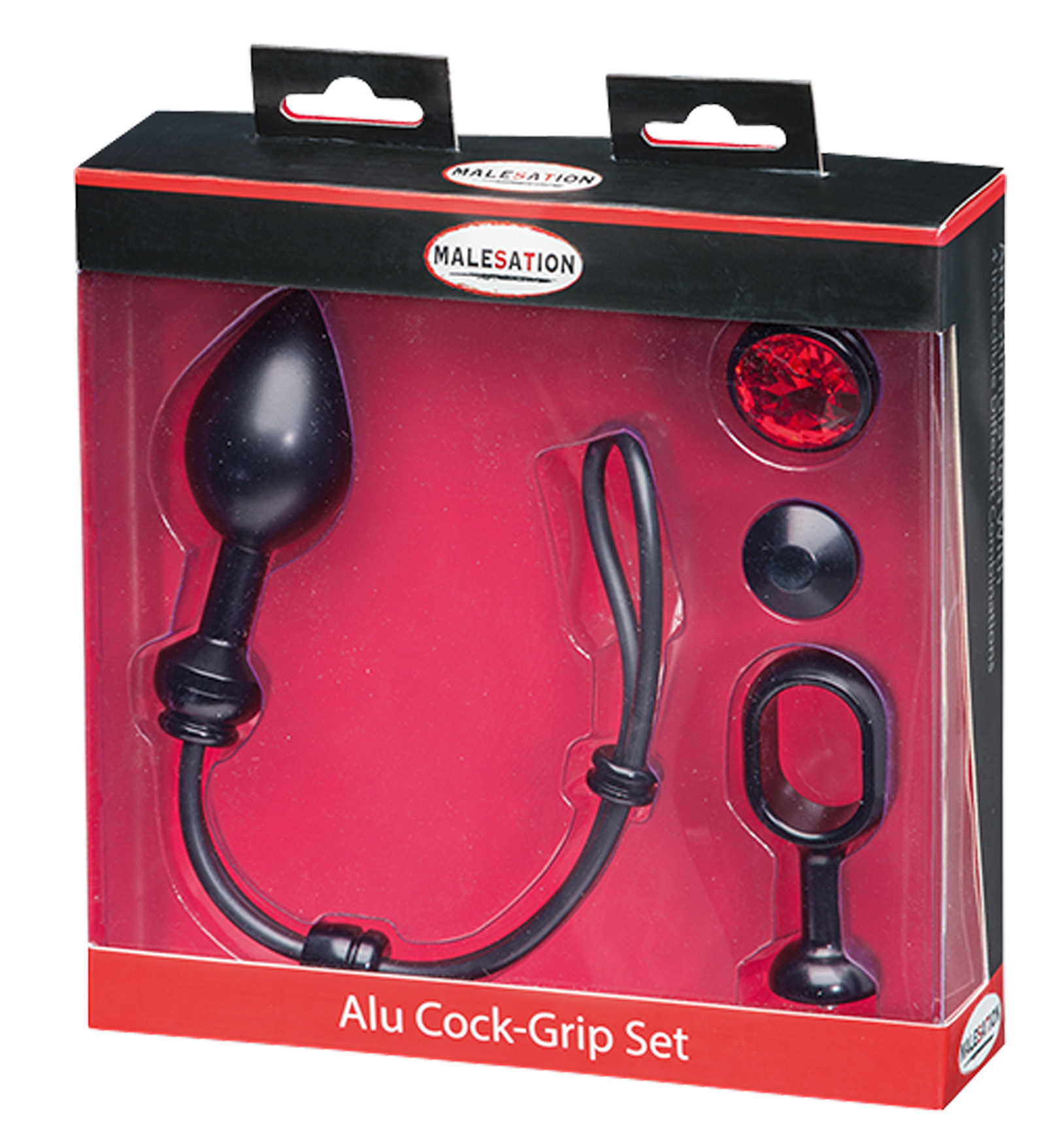 MALESATION Alu-Cock-Grip Set groß, schwarz