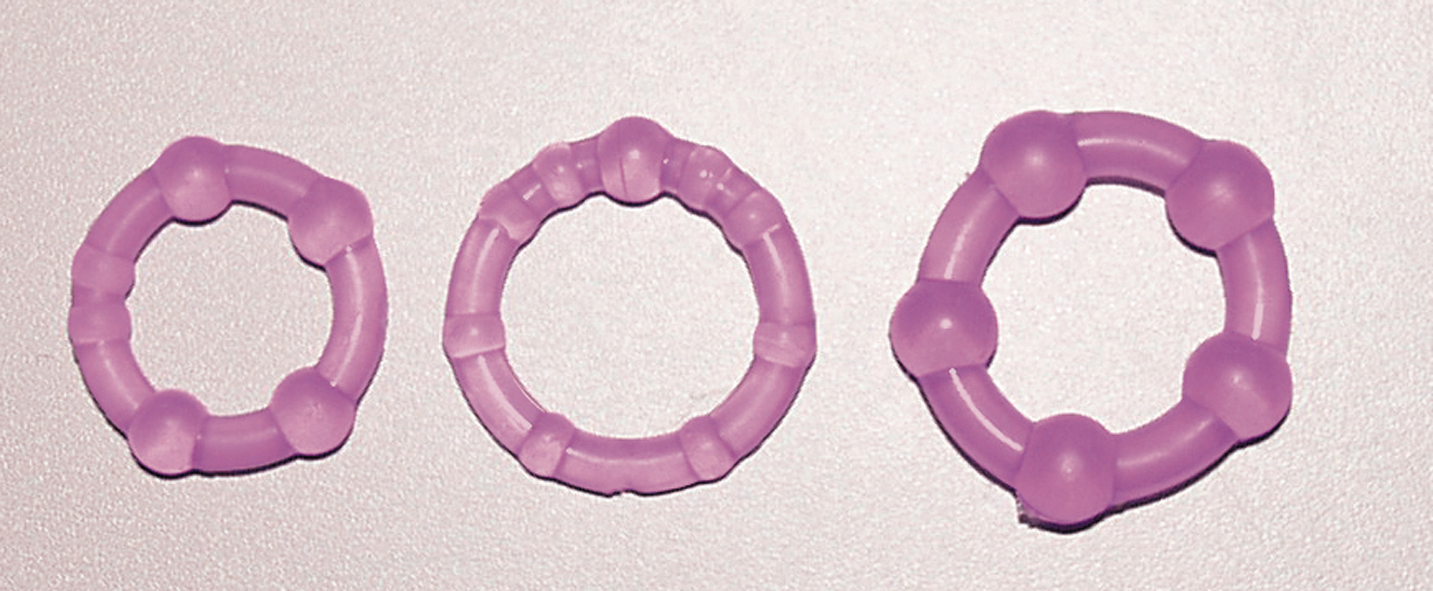 GET HARD Cock Rings 3er-Set purple