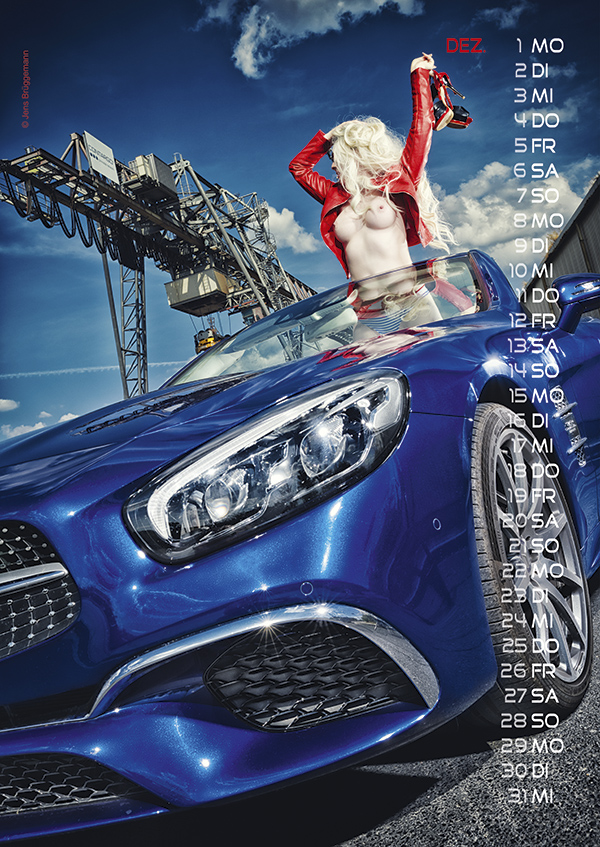 Cars & Girls Kalender DIN A3 2025