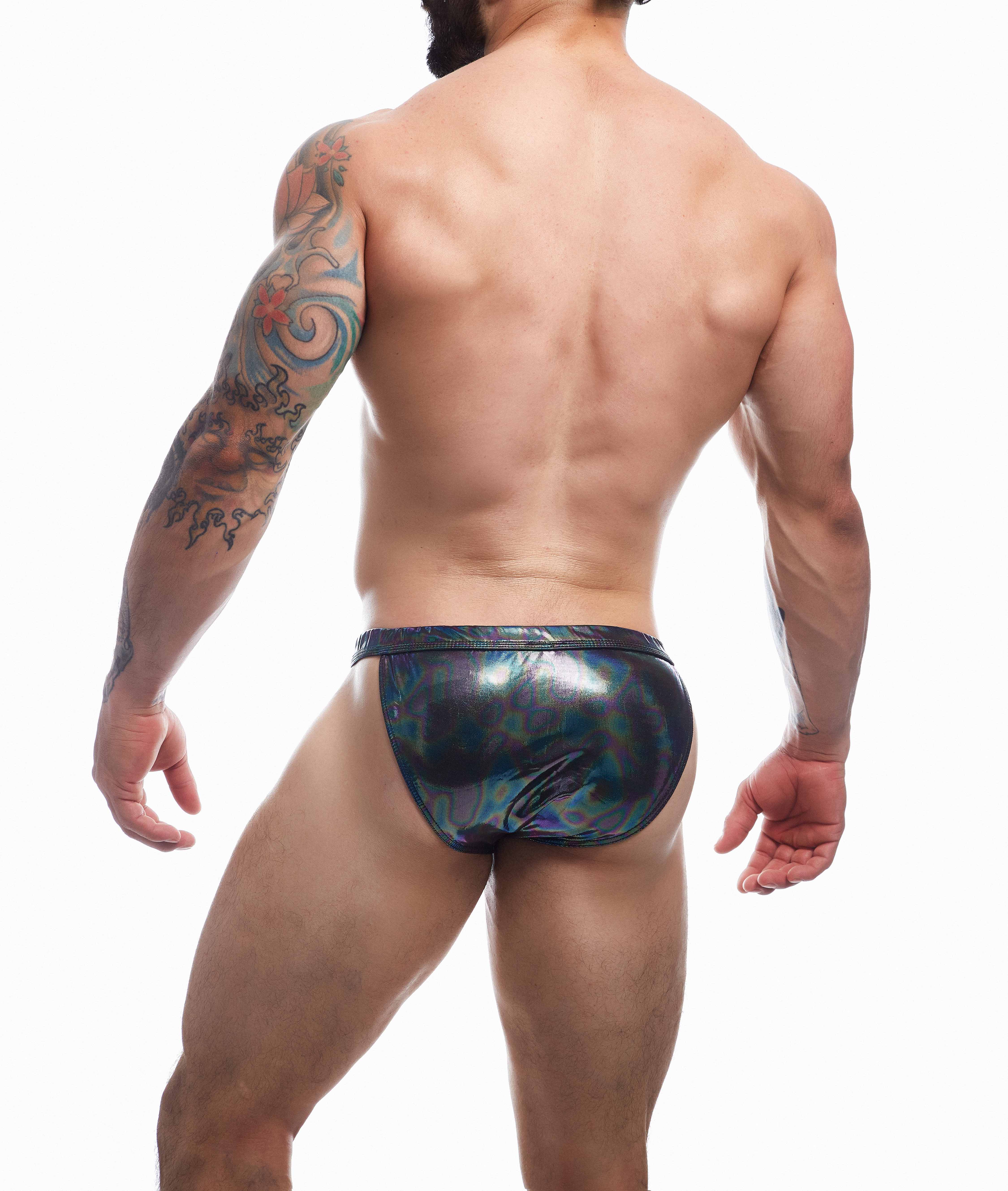 C4M Emerald Clip Tanga Brief Black L