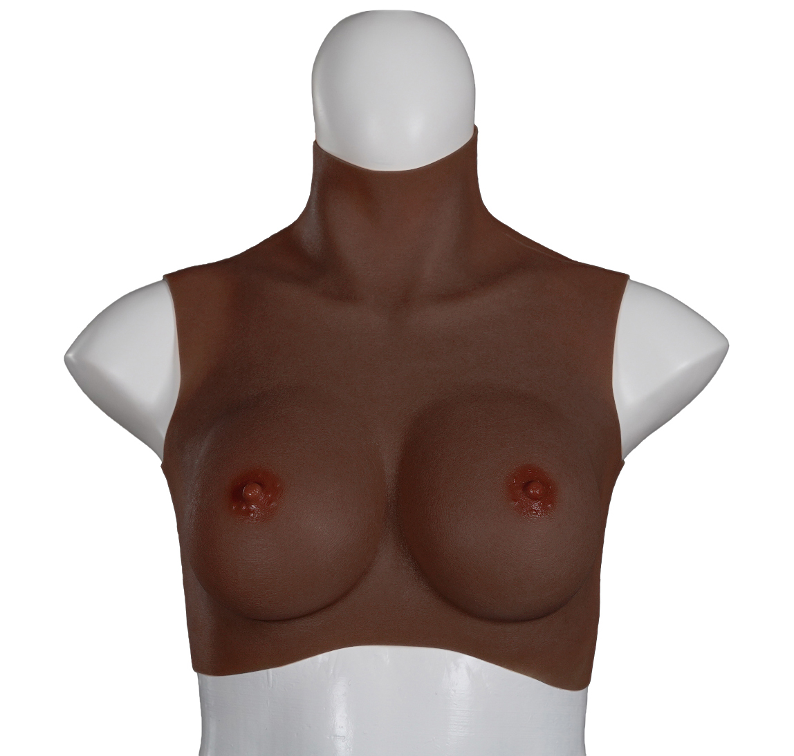 XX-DREAMSTOYS Ultra Realistic Breast Form black Size M (D-cup)