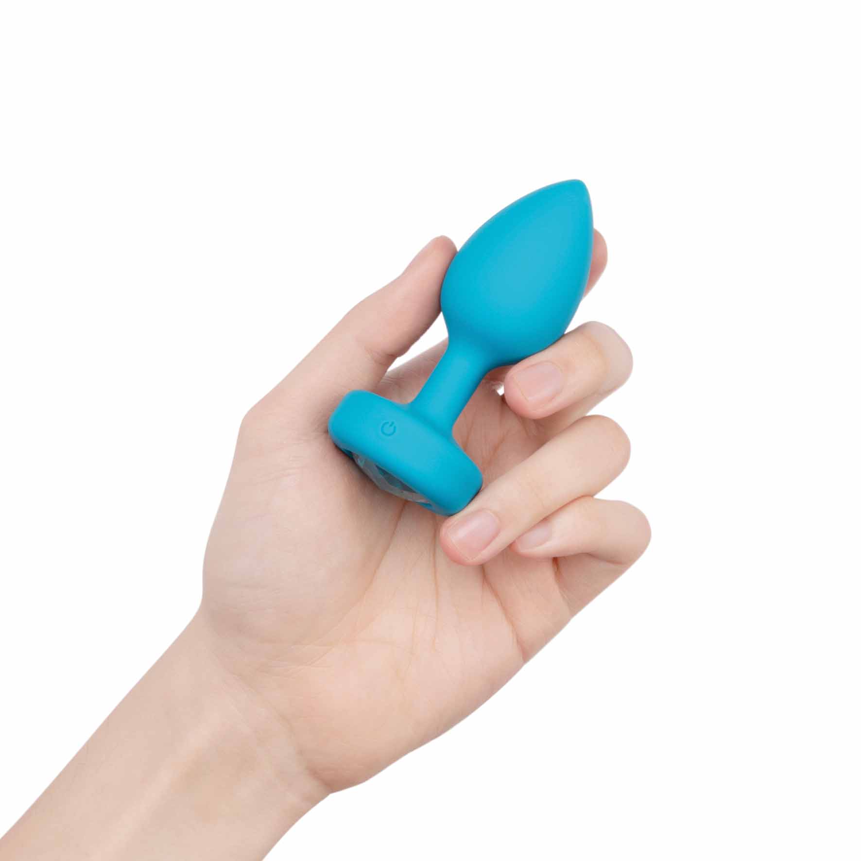 b-Vibe Vibrating Jewel Plug S/M Teal