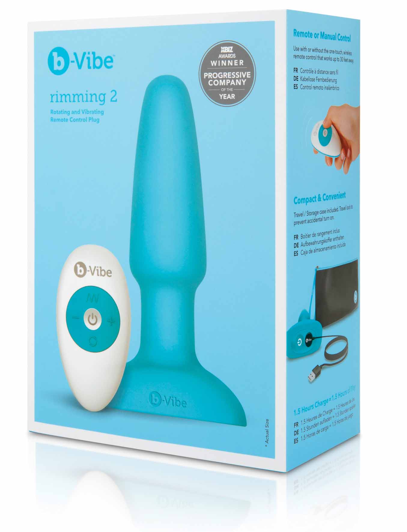 b-Vibe Rimming Plug 2 Teal