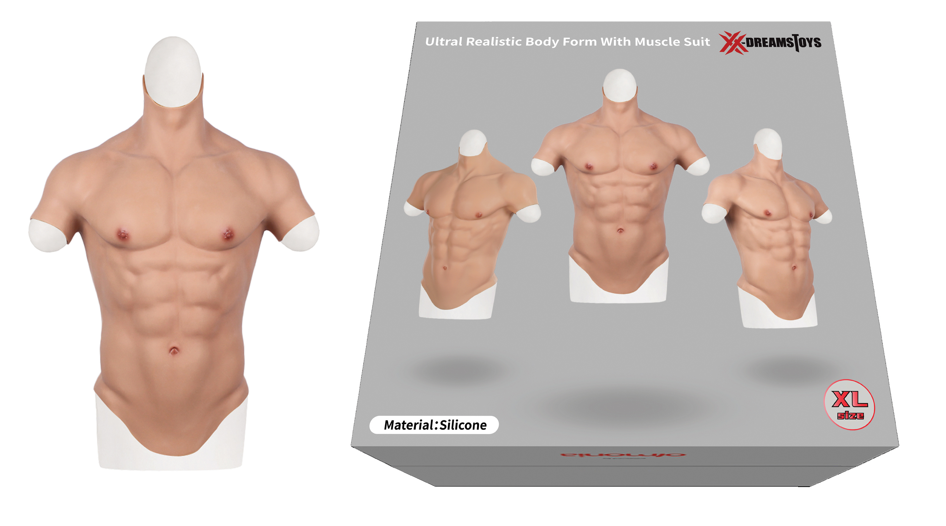 Xx Dreamstoys Ultra Realistic Muscle Suit Men Size Xl Xl 700000256473