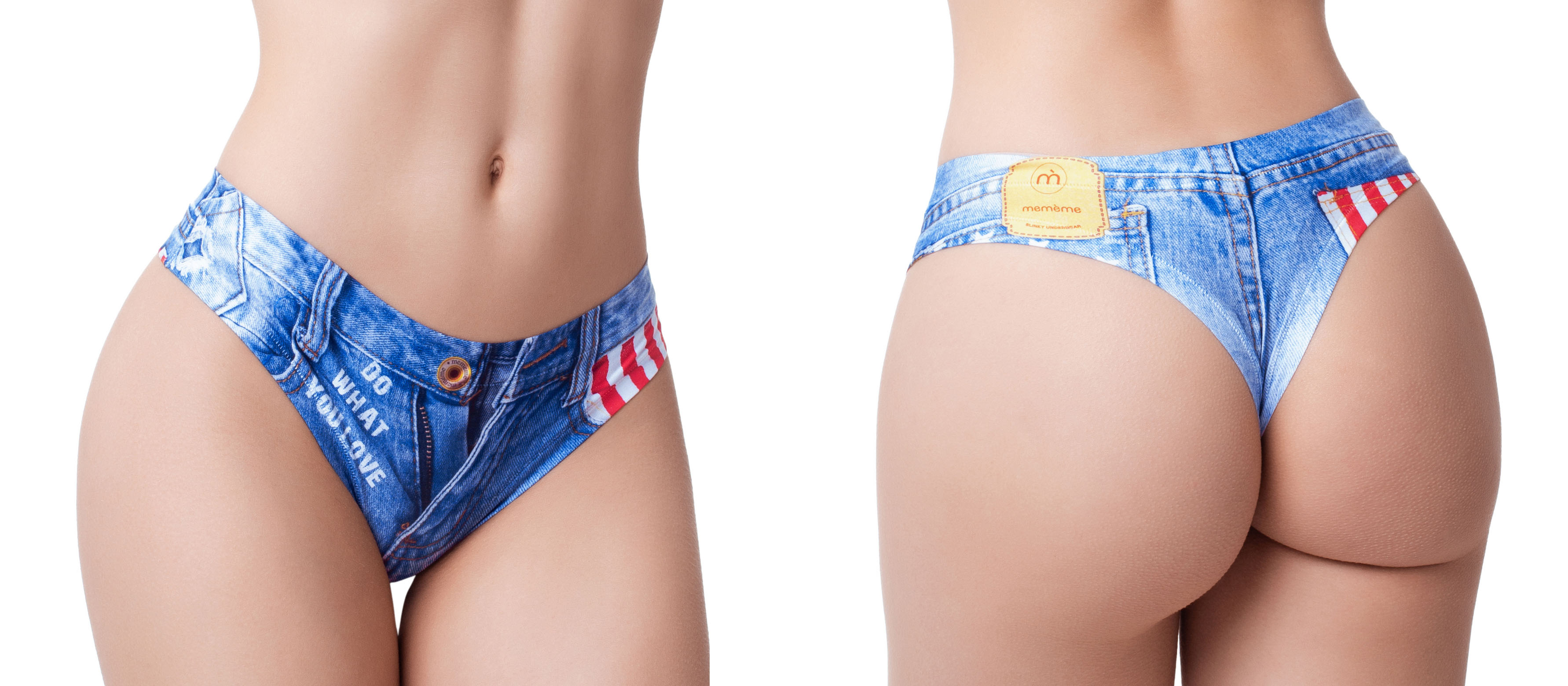 Memème JEANS AMERICAN FLAG Thong S