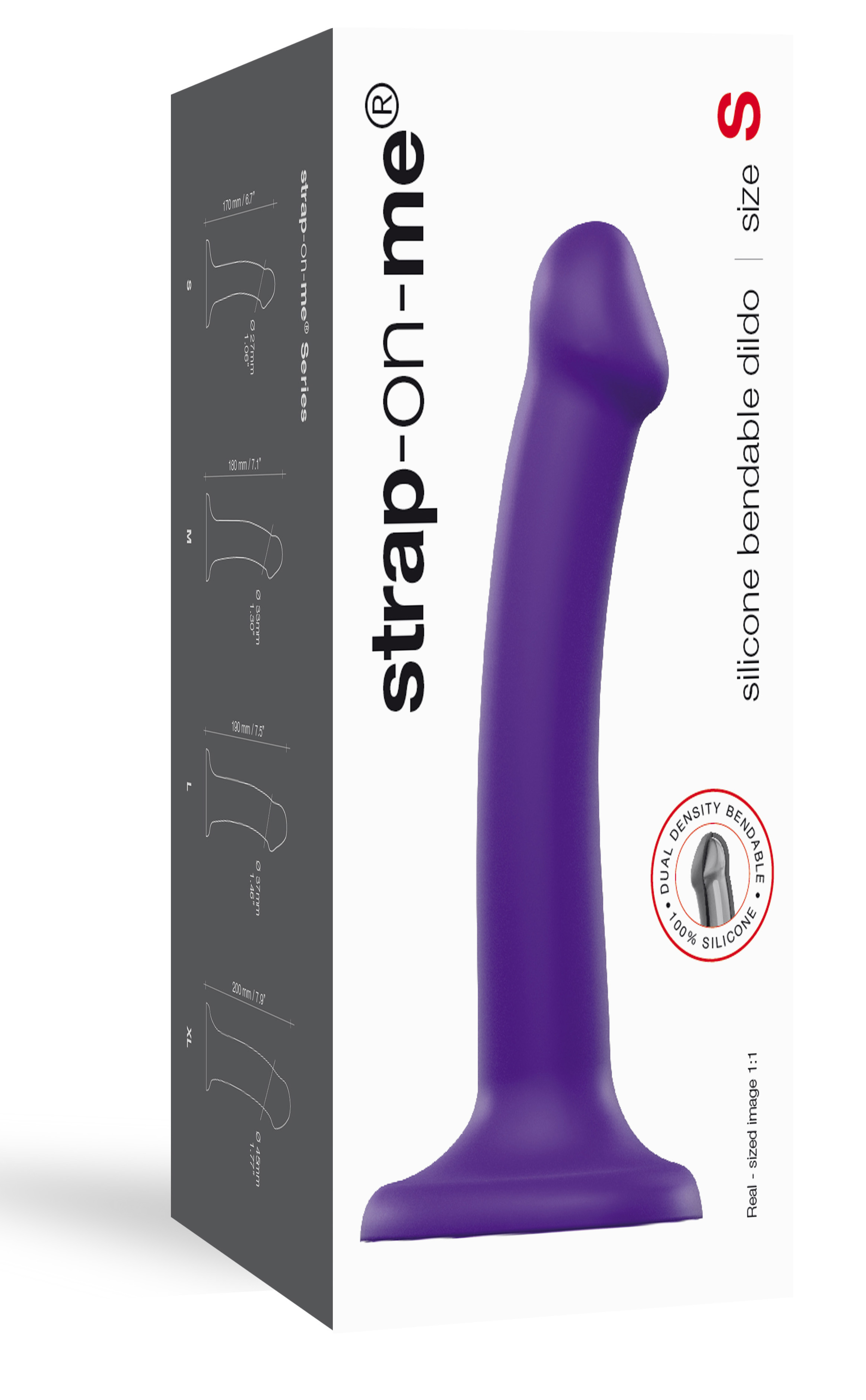 Strap-on-me Bendable Dildo purple S