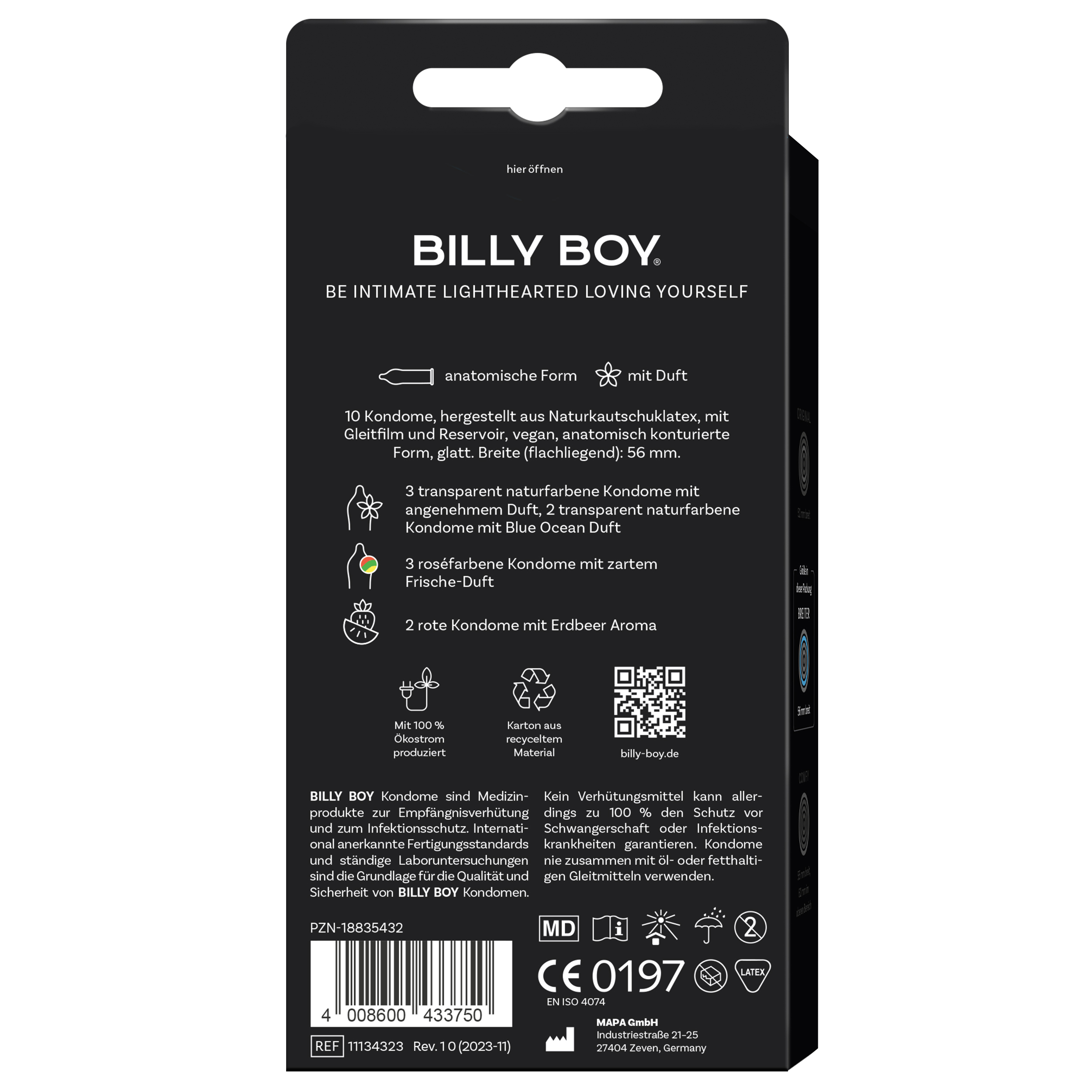 BILLY BOY Sinnliche Vielfalt 10 St. SB-Pack.