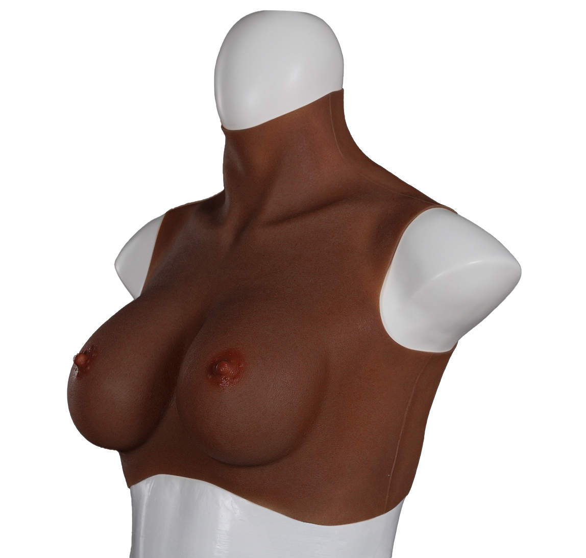 XX-DREAMSTOYS Ultra Realistic Breast Form black Size M (D-cup)