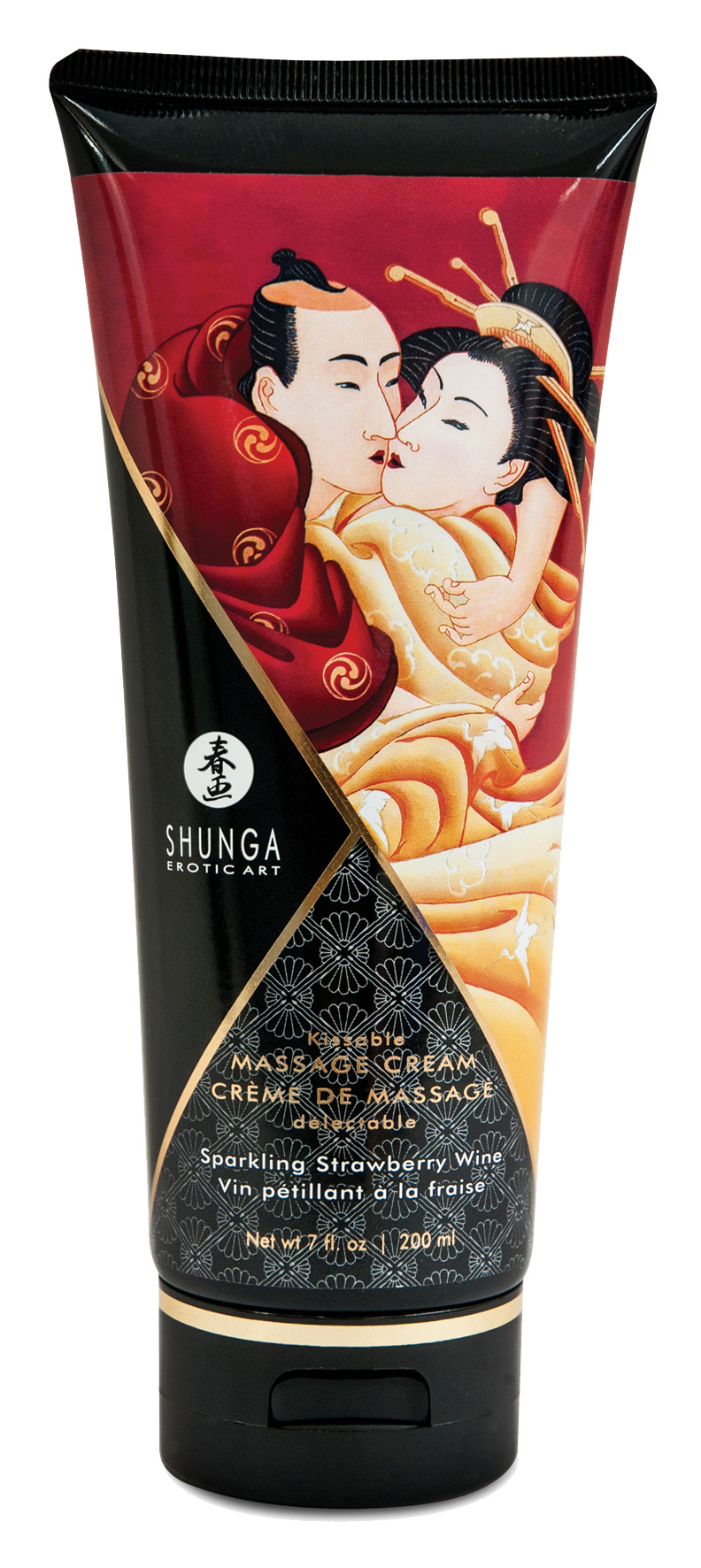 SHUNGA Massage Cream Sparkling Strawberry Wine 200ml