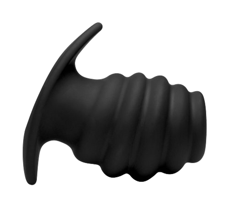 MASTER SERIES Ass Tunnel Ribbed Hollow Anal Plug large