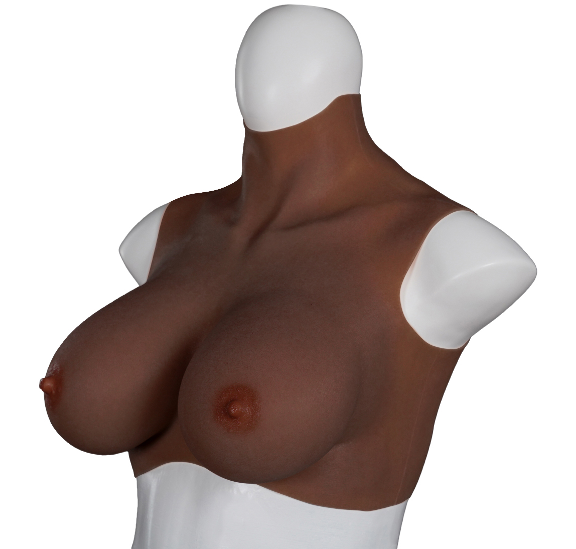 XX-DREAMSTOYS Ultra Realistic Breast Form black Size L (E-cup)