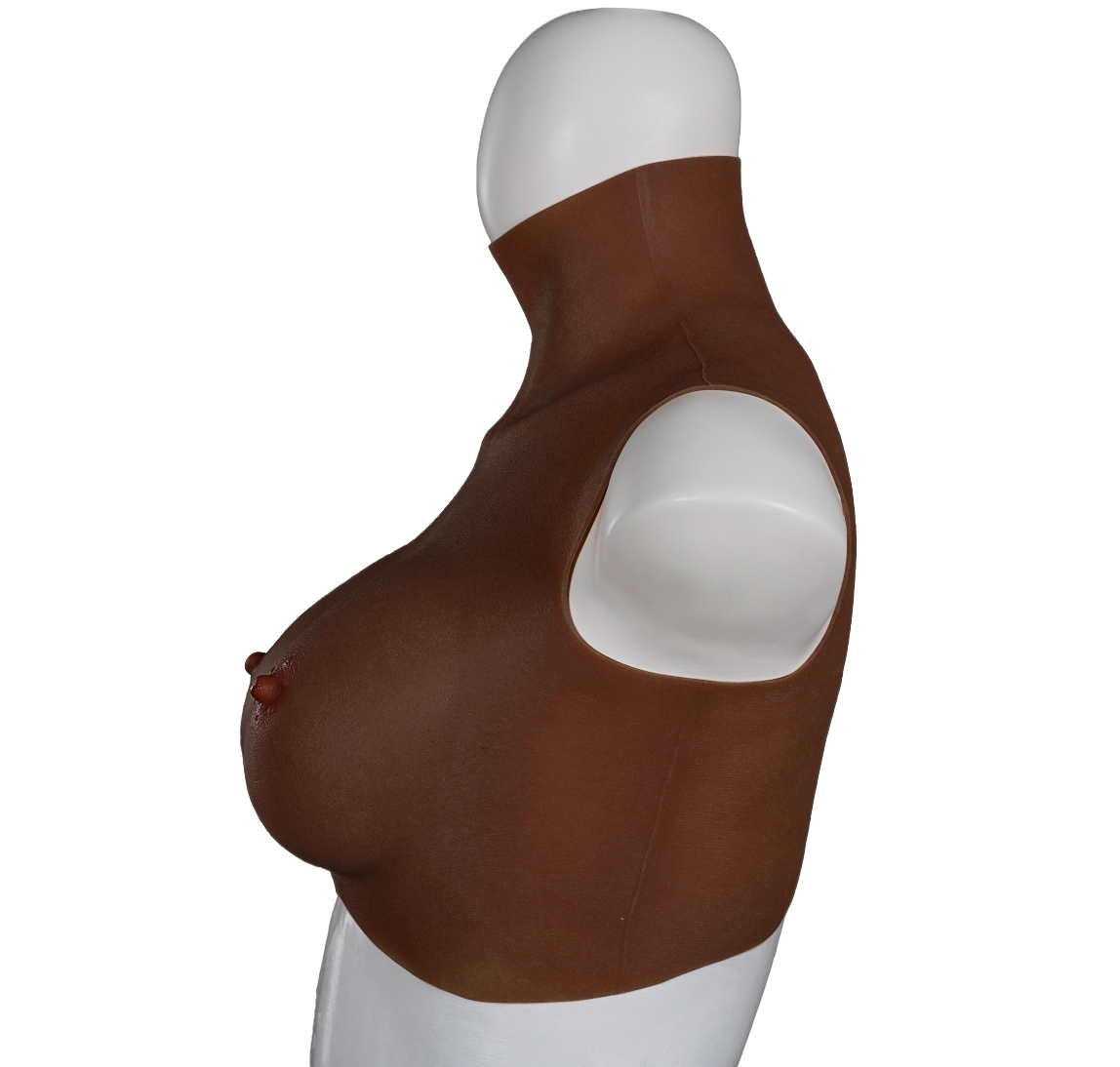 XX-DREAMSTOYS Ultra Realistic Breast Form black Size M (D-cup)