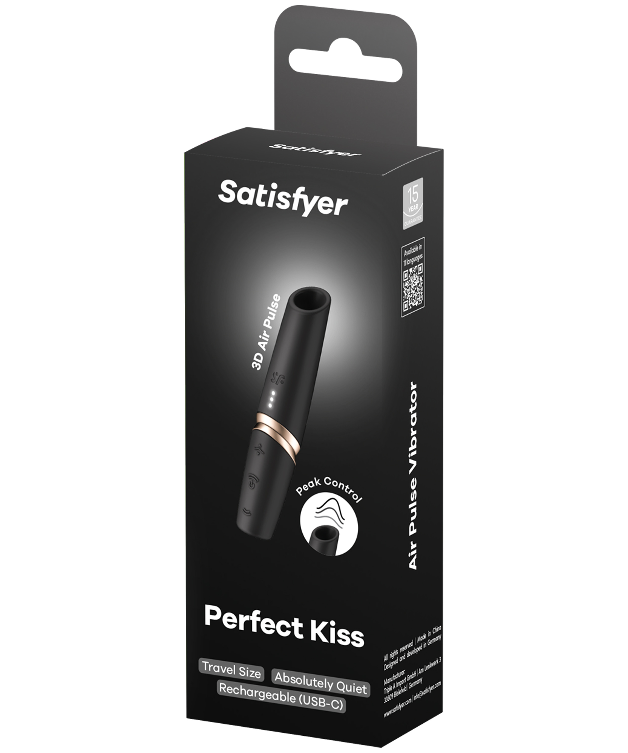 SATISFYER Pro 2 Perfect Kiss black/gold