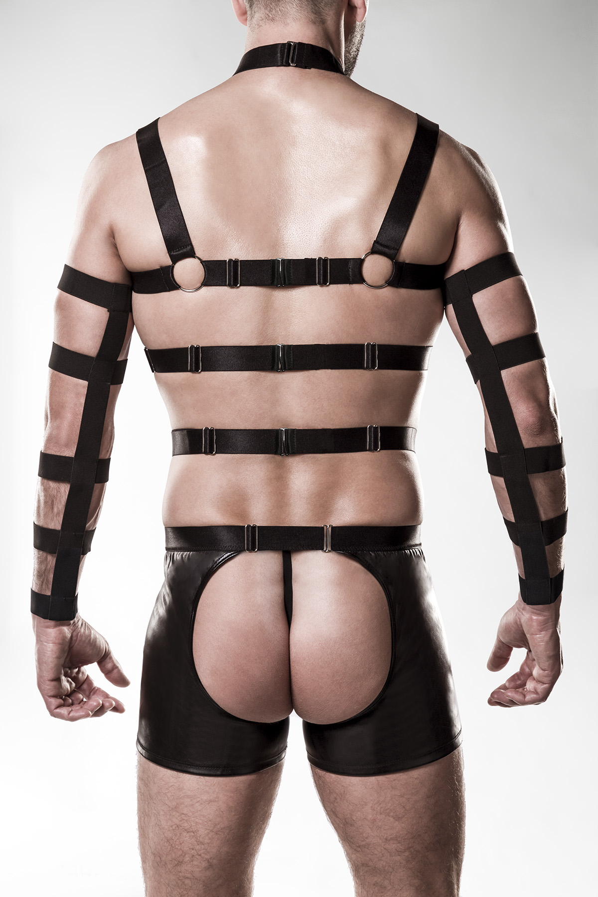 GREY VELVET MEN 4-teiliges Harness Set 2XL-3XL