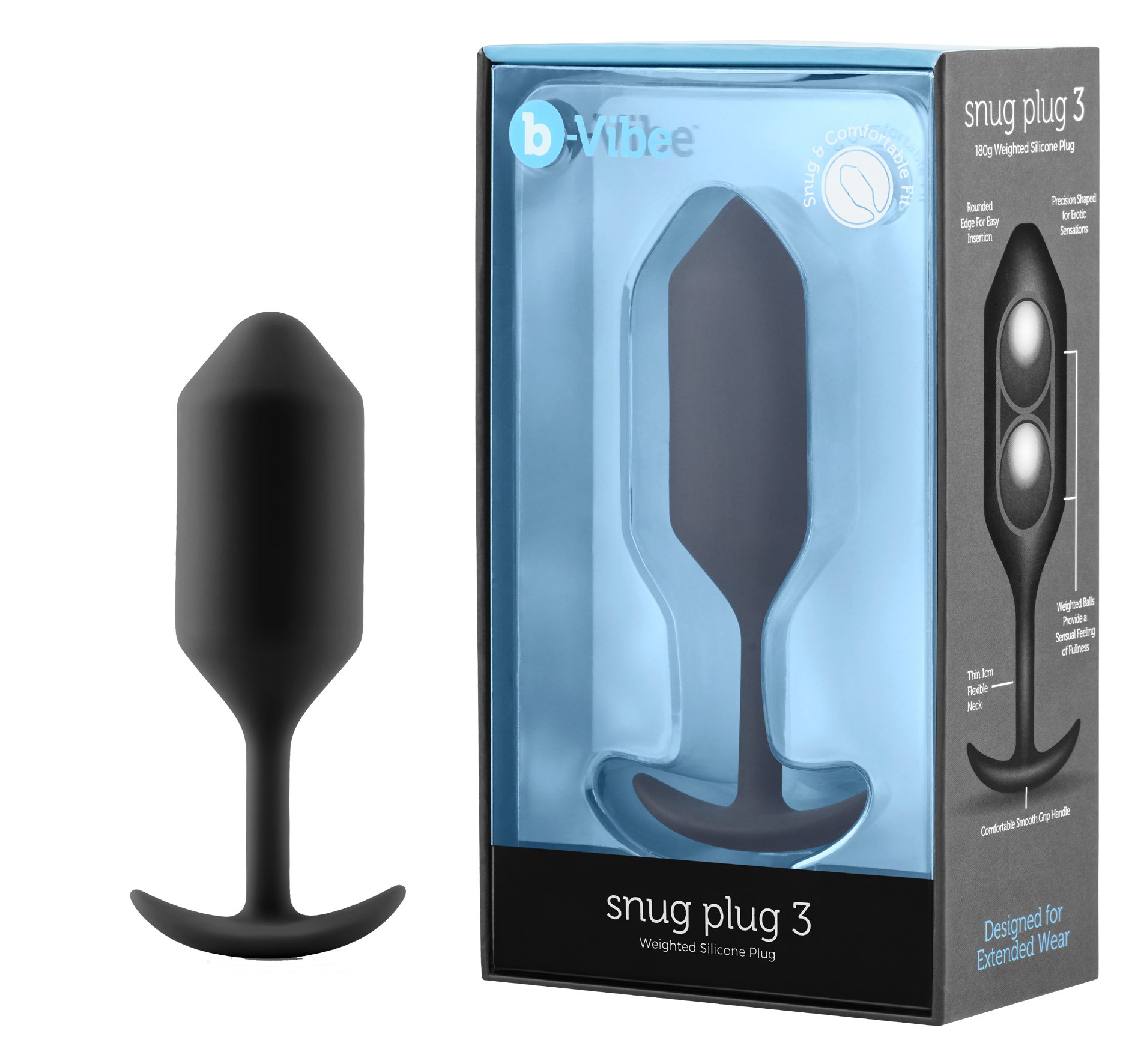 b-Vibe Snug Plug 3 Black