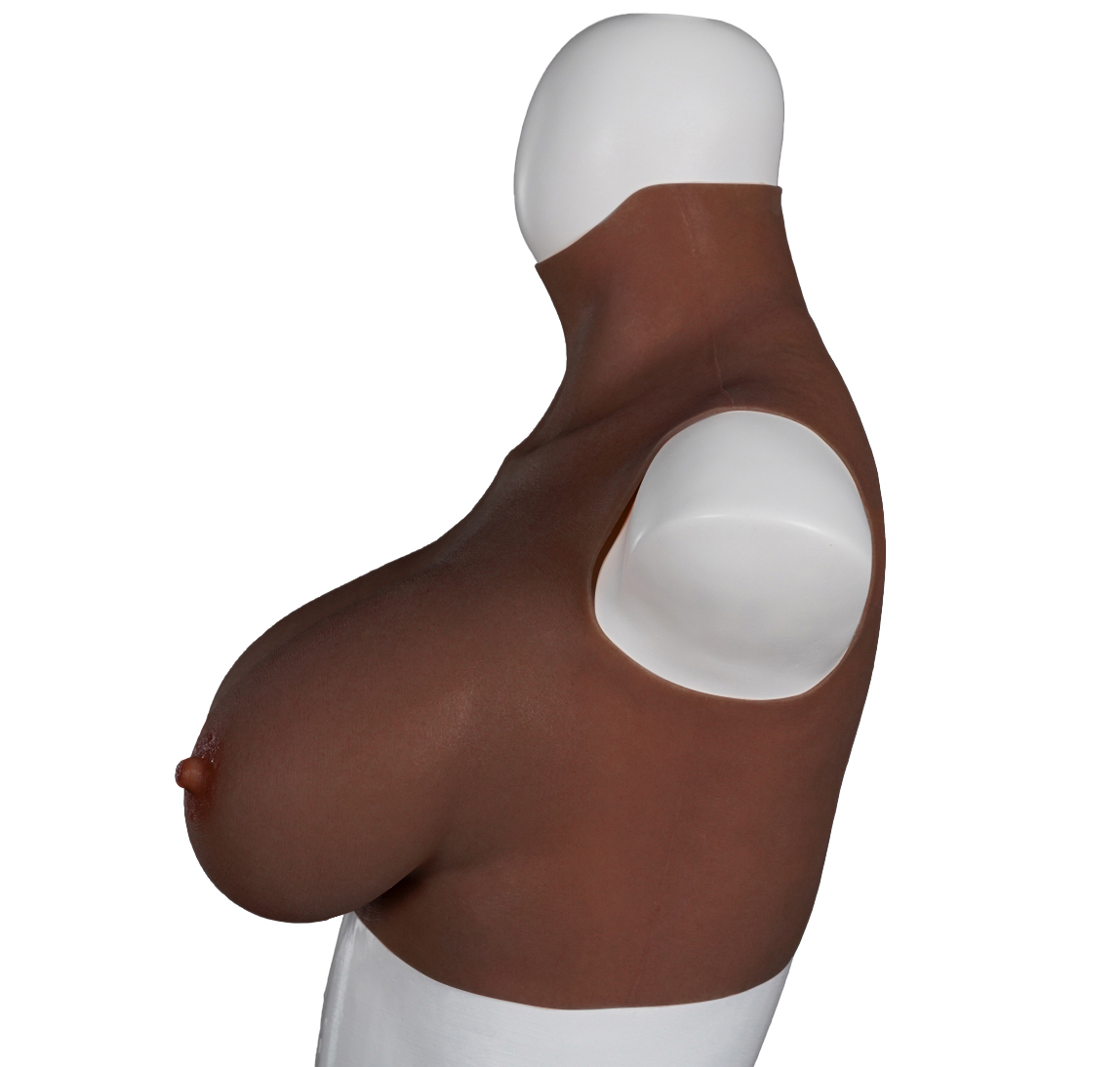 XX-DREAMSTOYS Ultra Realistic Breast Form black Size L (E-cup)