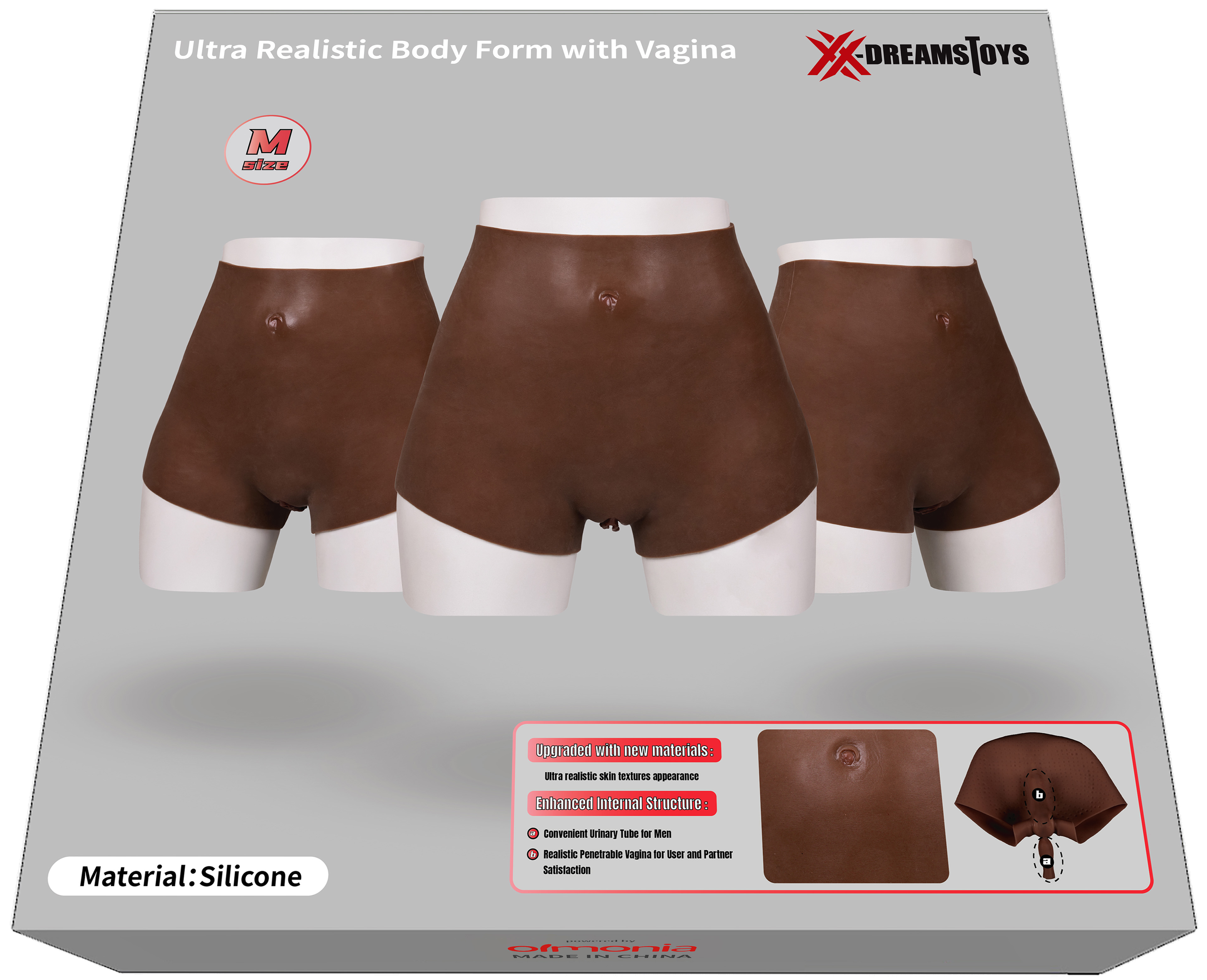 XX-DREAMSTOYS Ultra Realistic Vagina Form black Size M