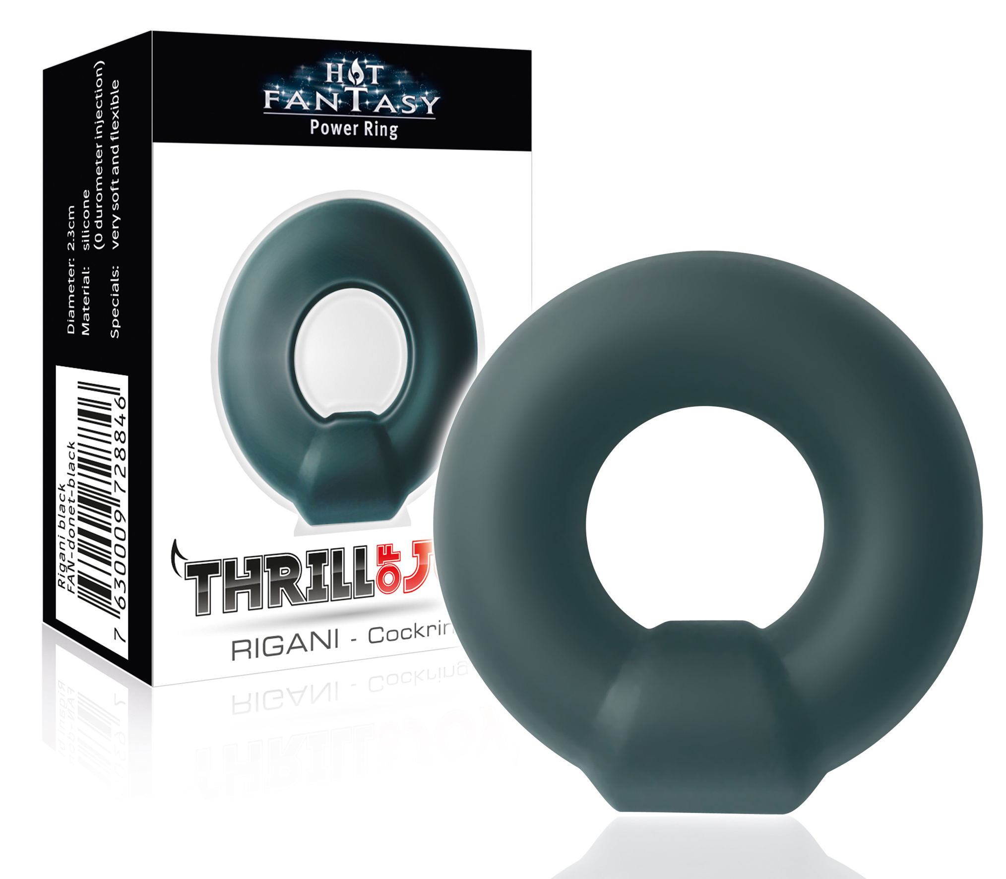 HOT FANTASY Thrill of Joy Power-Ring Type 1 (Ø 2,30 cm) black