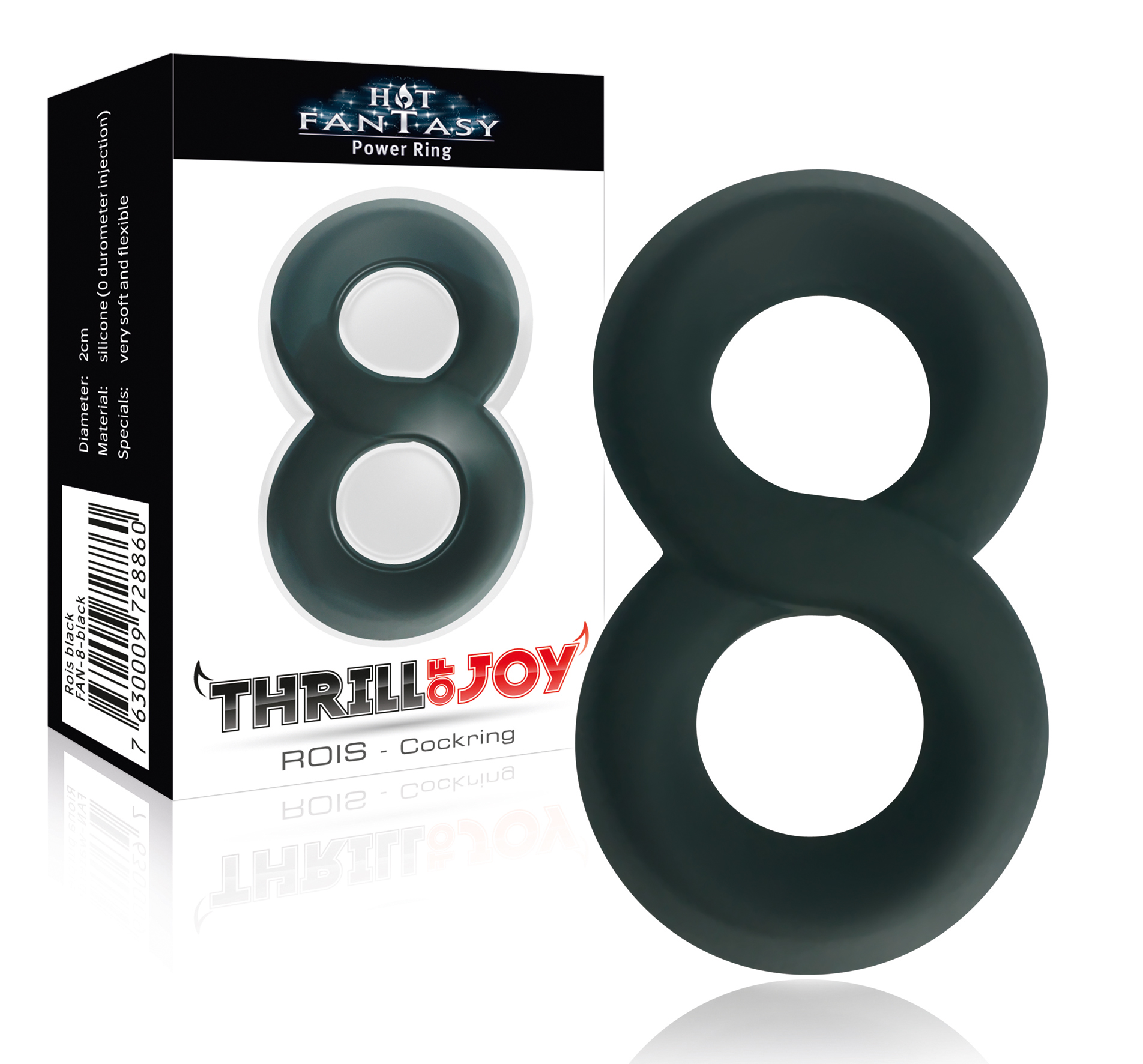 HOT FANTASY Thrill of Joy Power-Ring Type 3 (Ø 2,00 cm) black