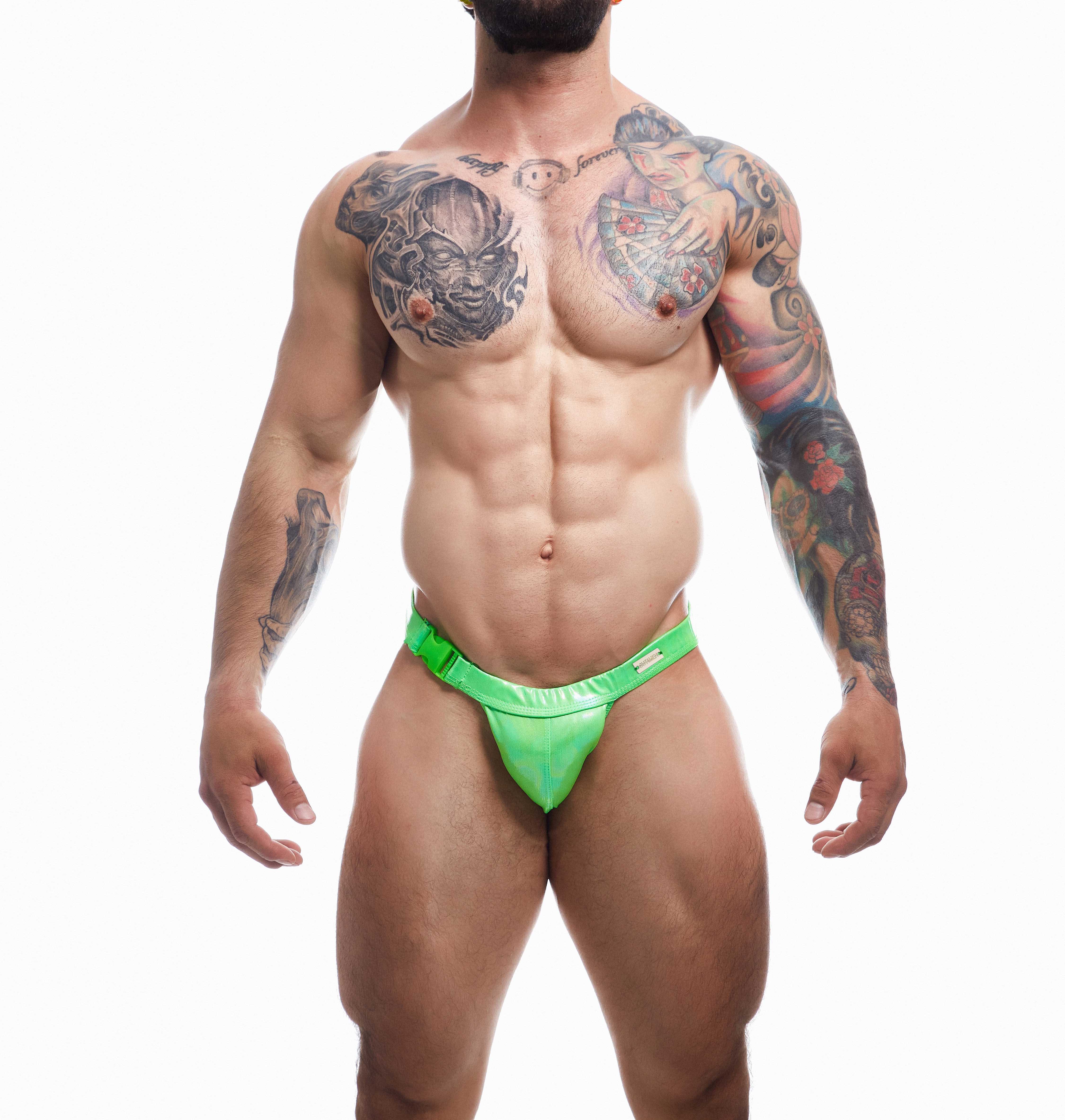 C4M Emerald Clip Tanga Brief Green S