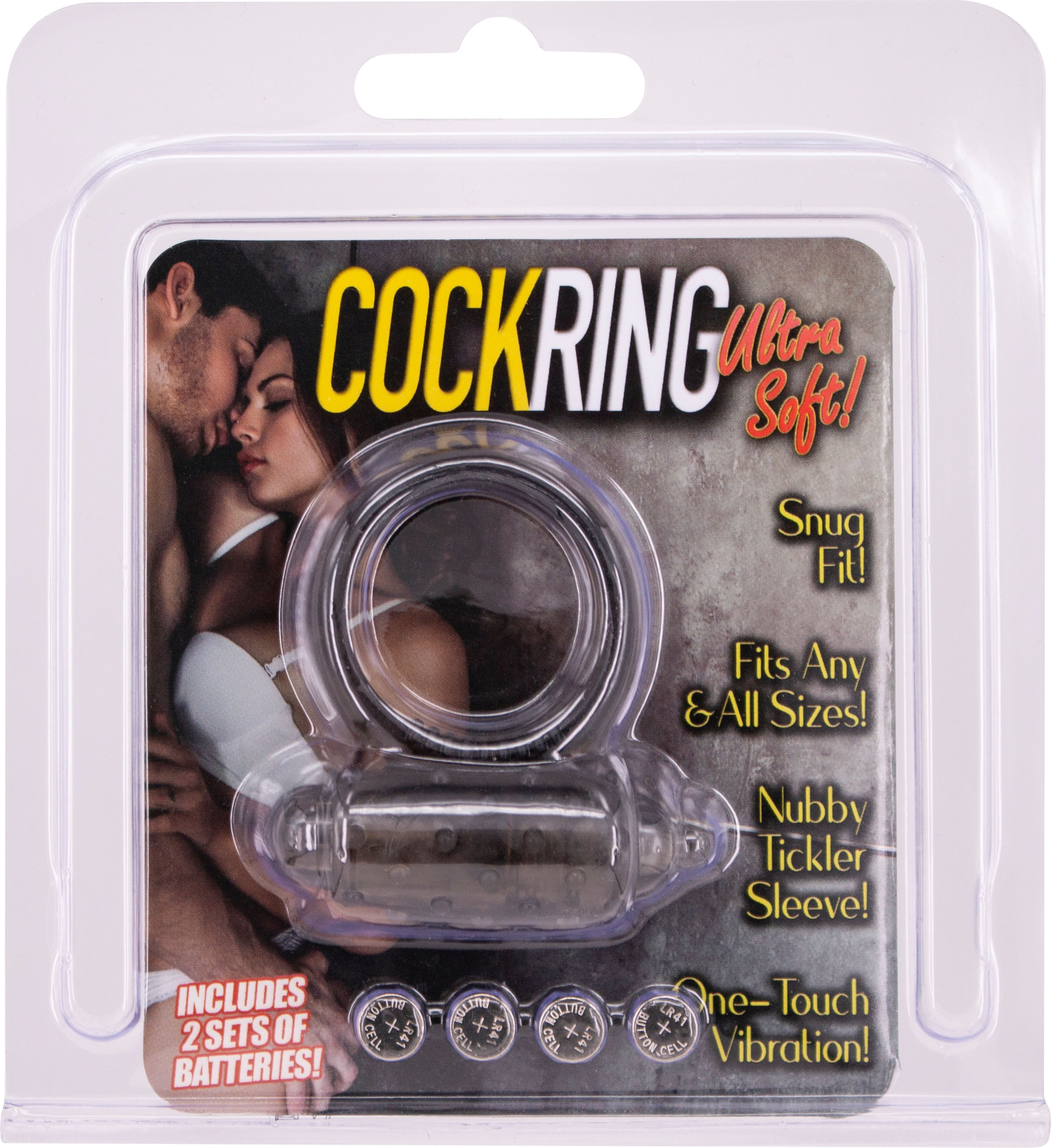 Silicone Soft Cock-Ring schwarz m. Vibr.