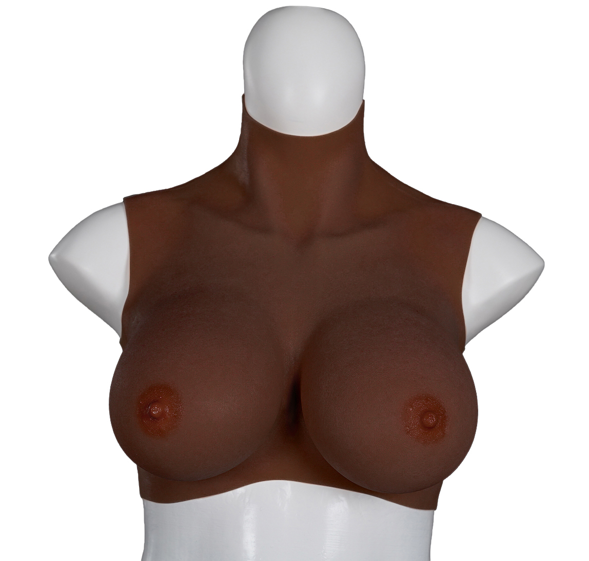 XX-DREAMSTOYS Ultra Realistic Breast Form black Size L (E-cup)