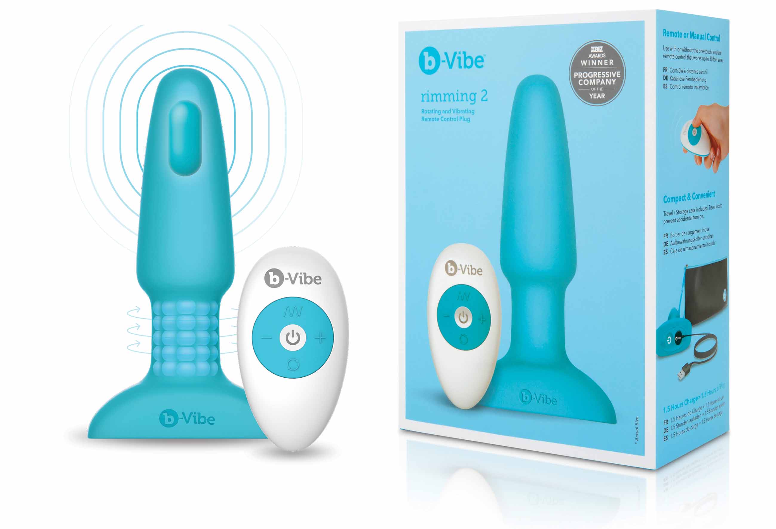 b-Vibe Rimming Plug 2 Teal