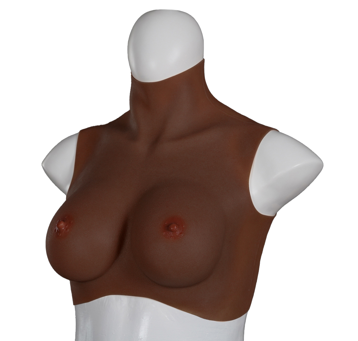 XX-DREAMSTOYS Ultra Realistic Breast Form black Size M (D-cup)