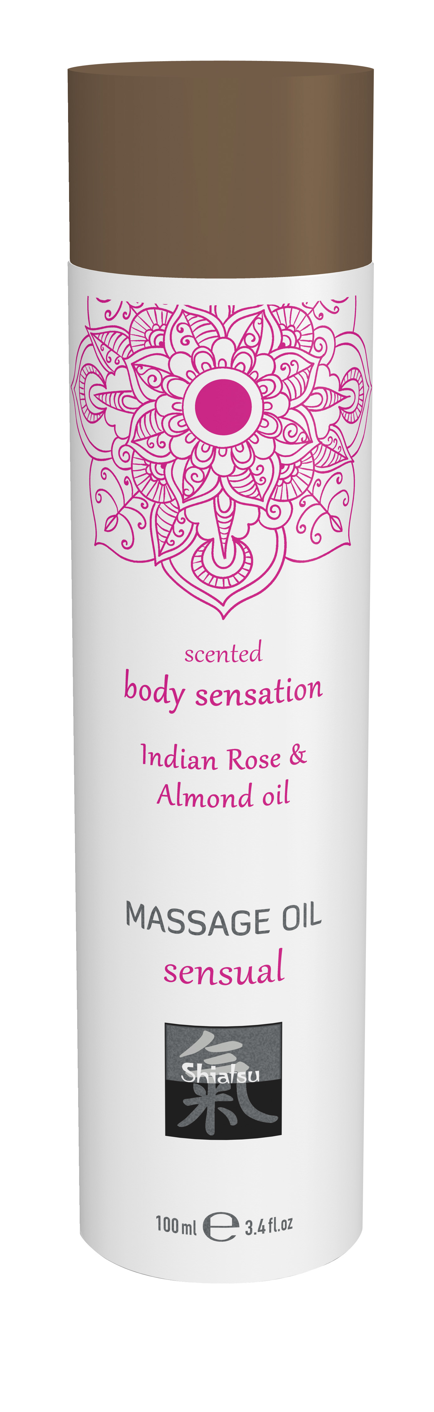 SHIATSU Massage oil sensual Indian Rose & Almond oil 100ml