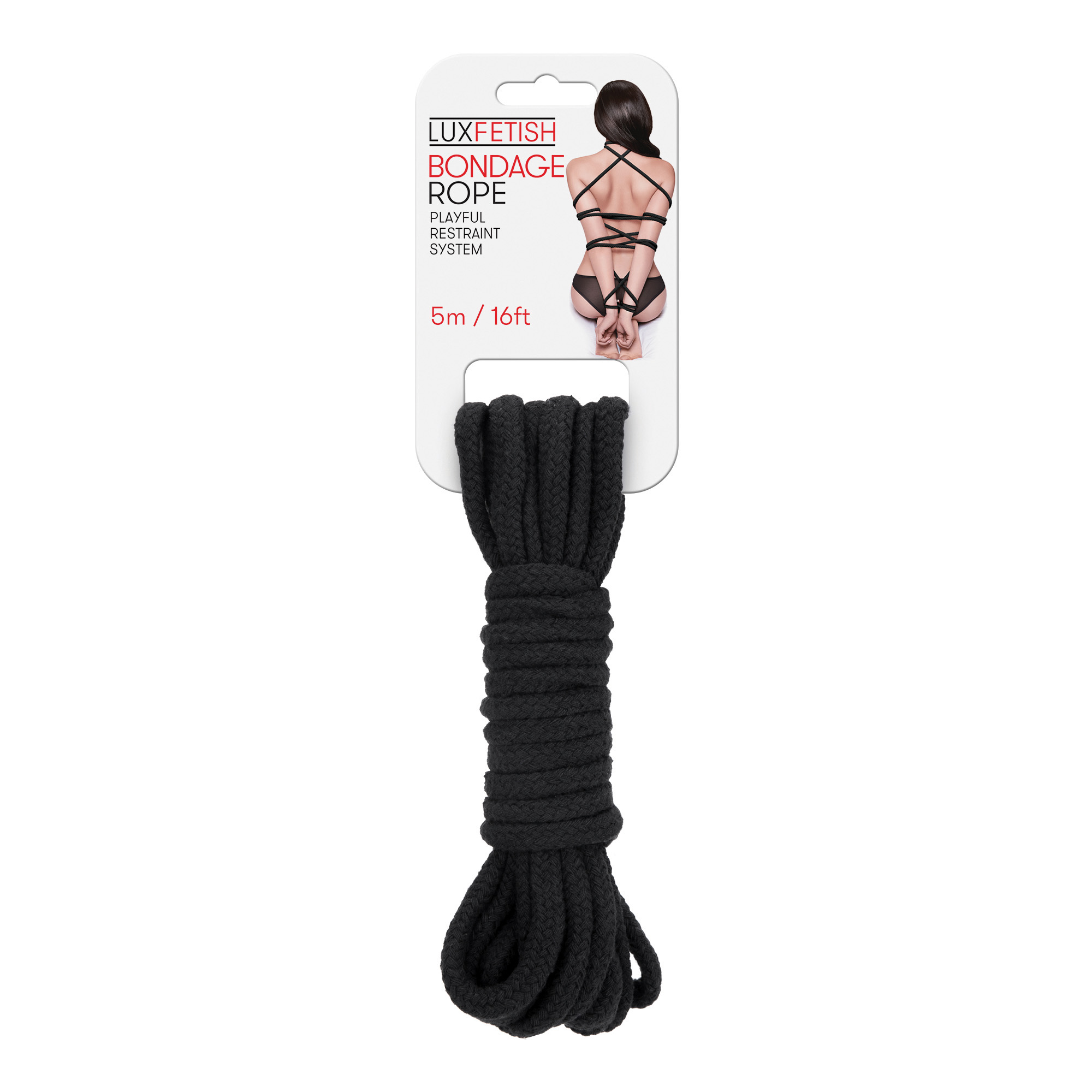 LUX FETISH Bondage Rope black 5M