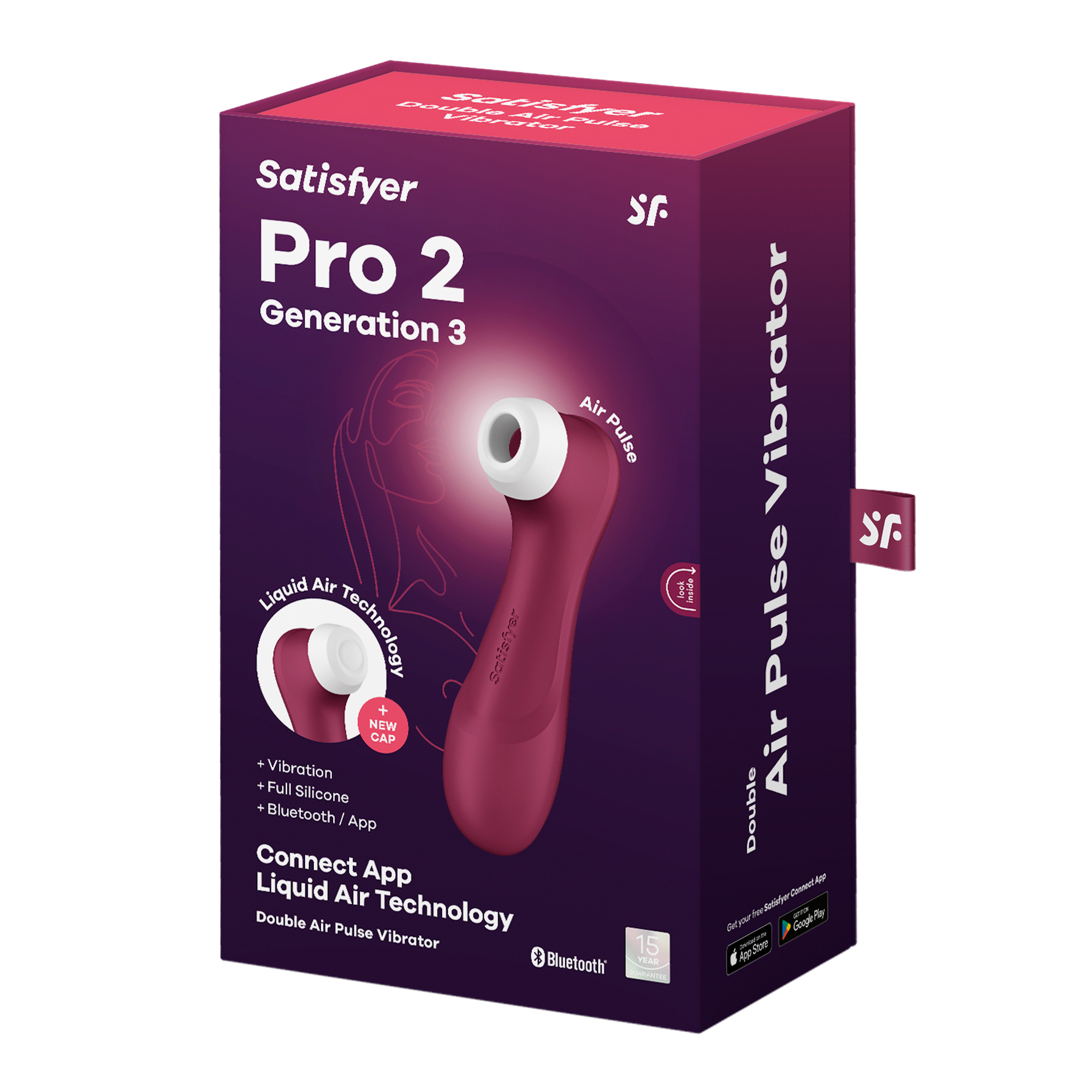 SATISFYER Pro 2 Generation 3 wine red+