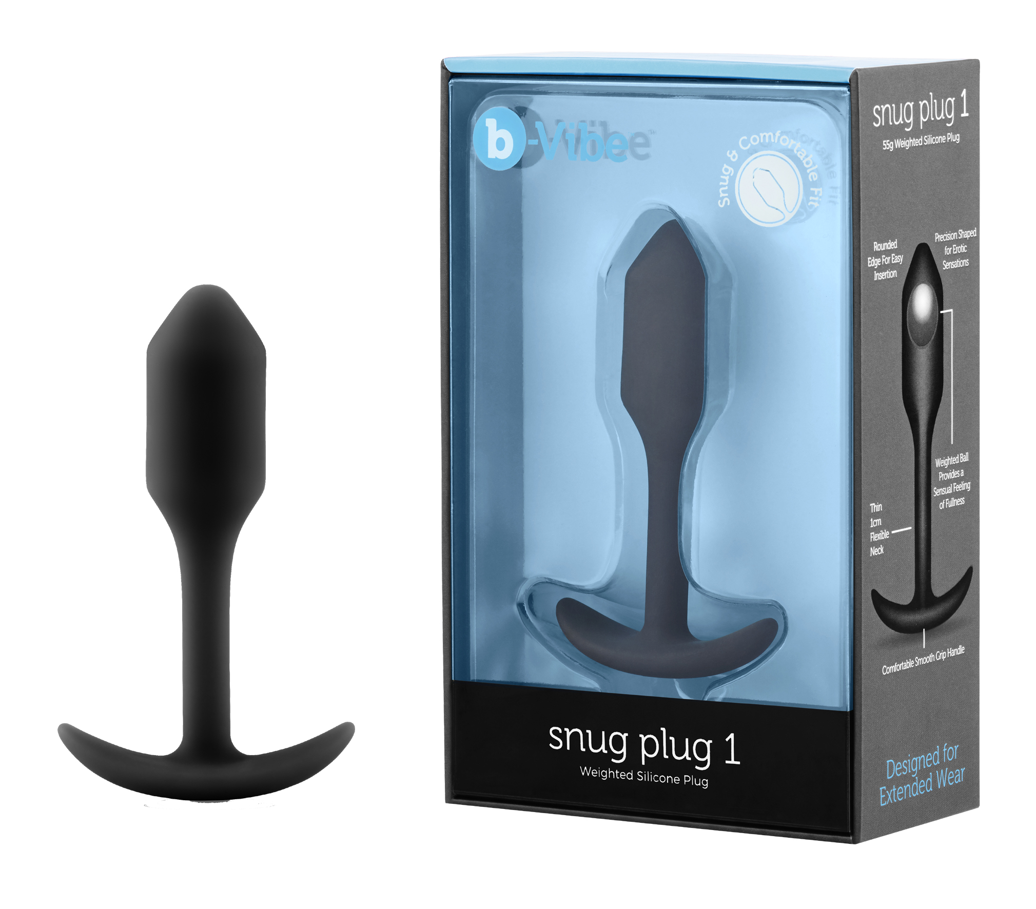 b-Vibe Snug Plug 1 Black