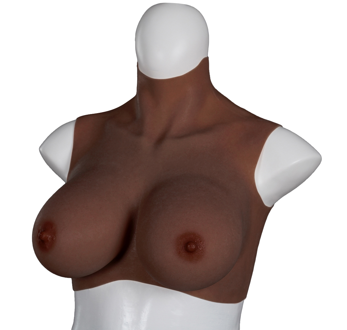 XX-DREAMSTOYS Ultra Realistic Breast Form black Size L (E-cup)