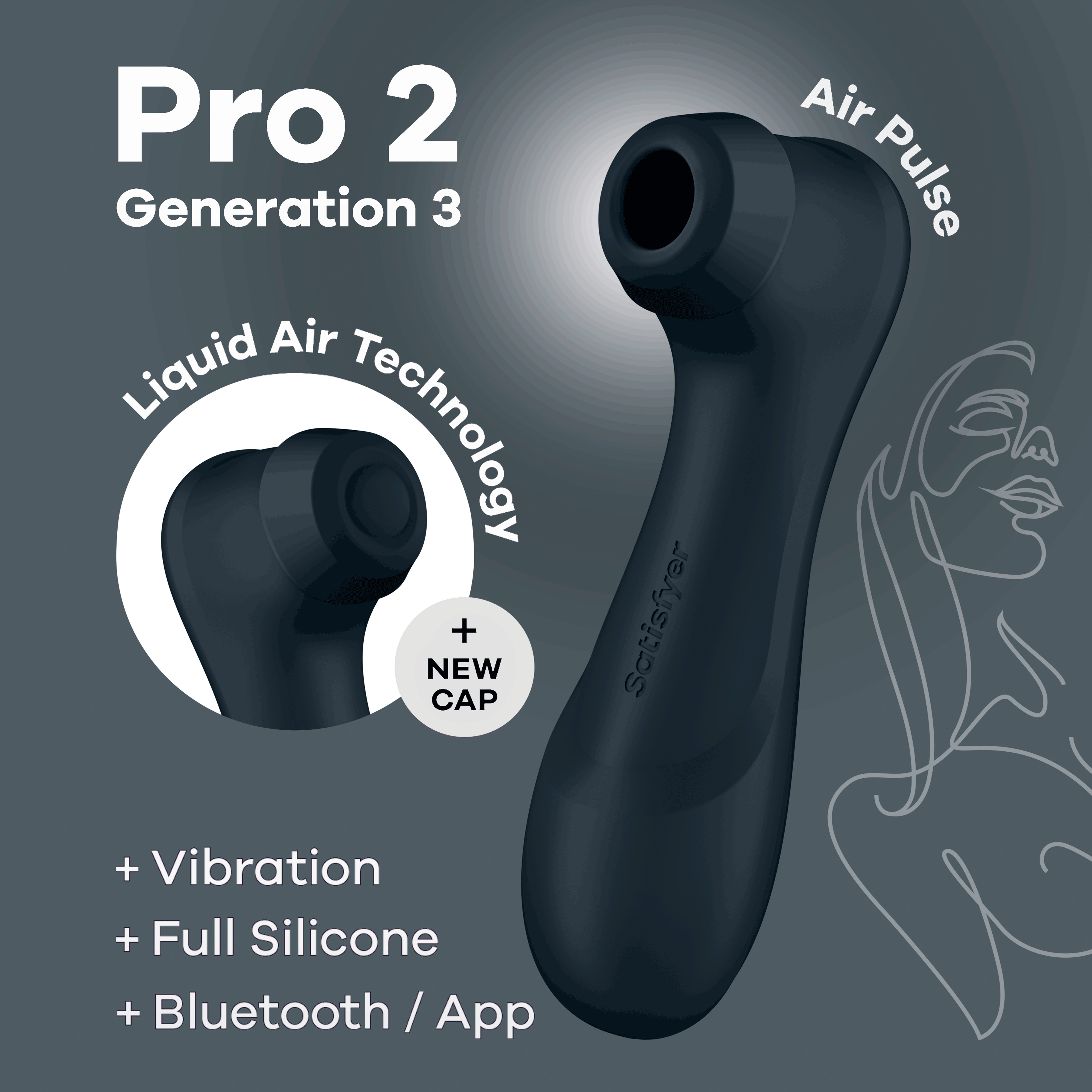 SATISFYER Pro 2 Generation 3 black+