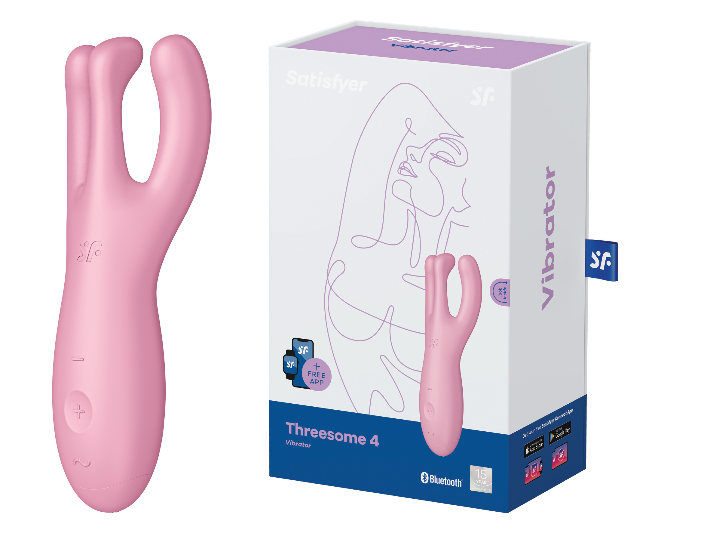 SATISFYER Vibrator Threesome 4 pink