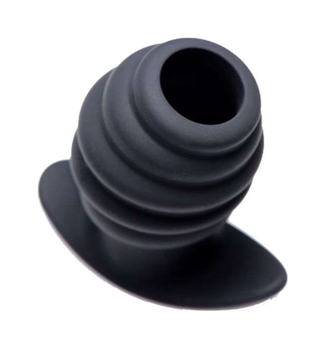 MASTER SERIES Ass Tunnel Ribbed Hollow Anal Plug medium