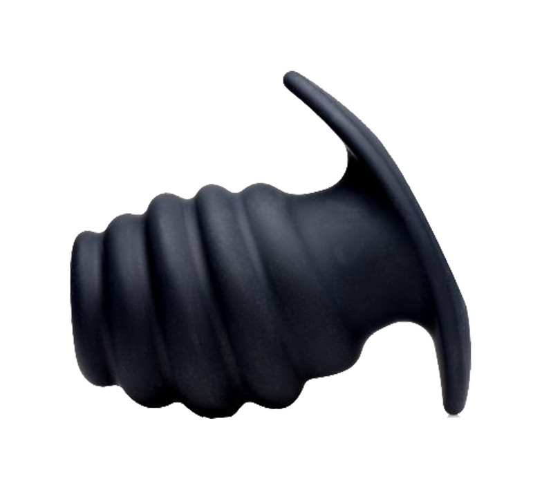 MASTER SERIES Ass Tunnel Ribbed Hollow Anal Plug medium