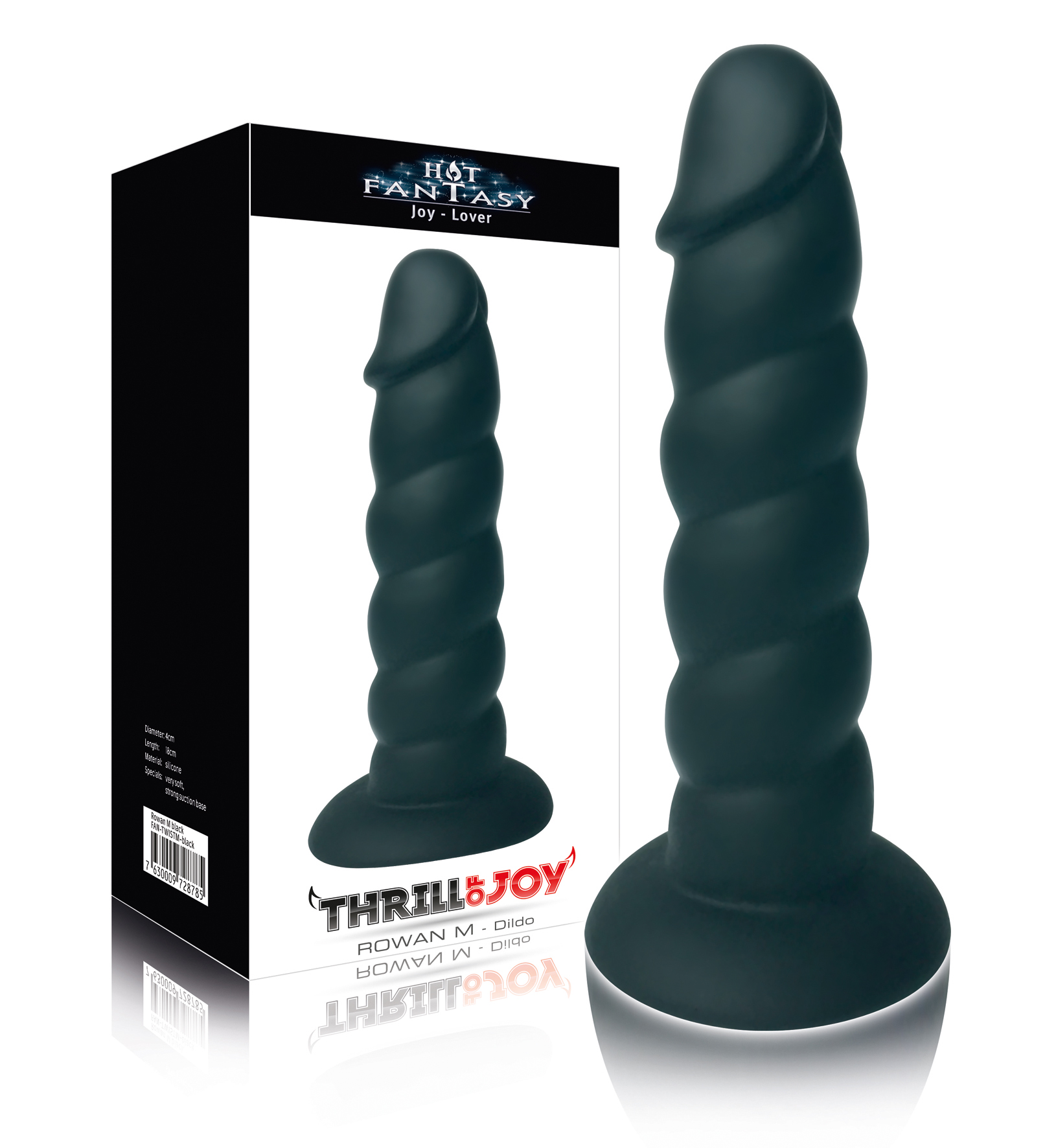 HOT FANTASY Thrill of Joy Dildo M black