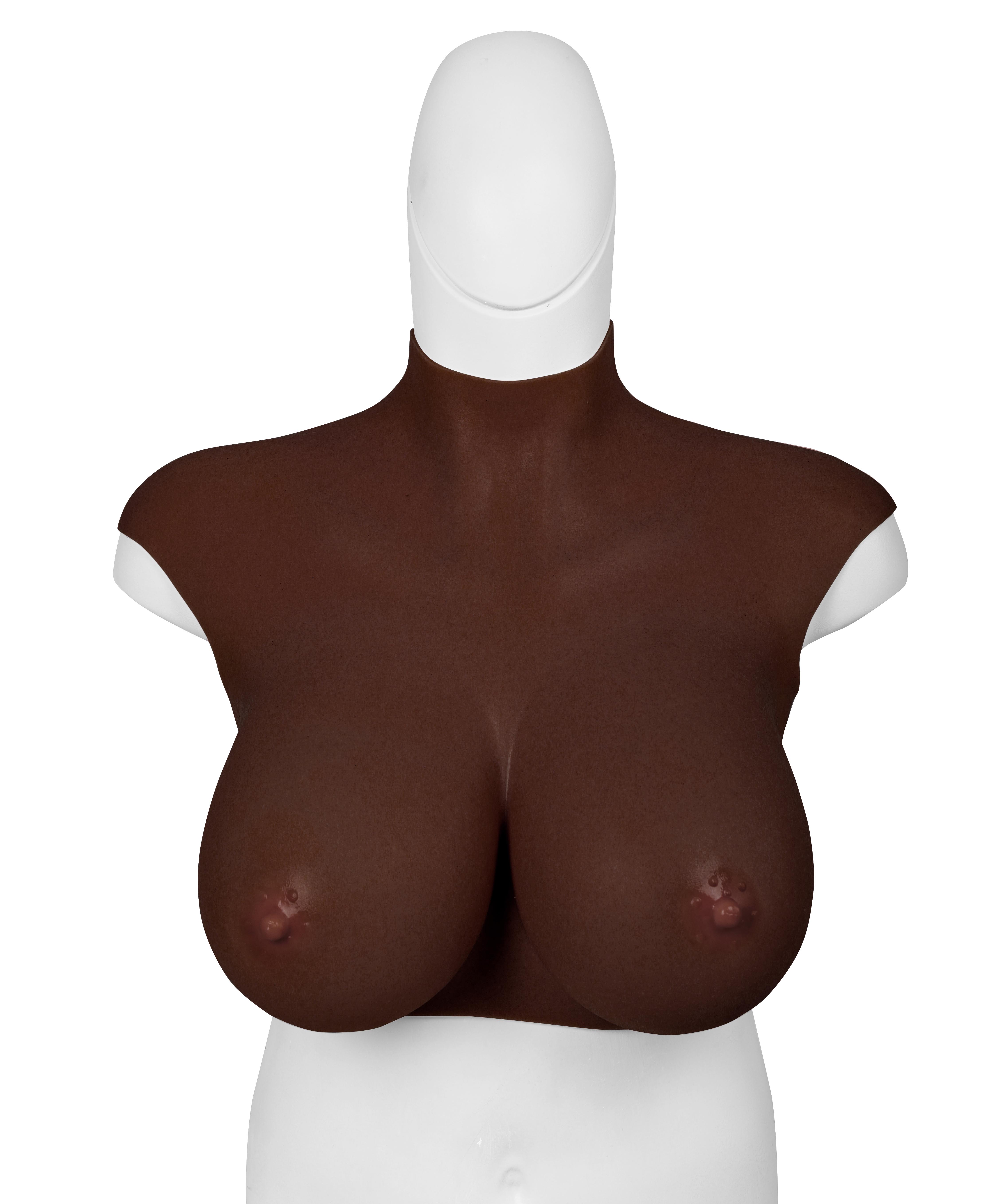 XX-DREAMSTOYS Ultra Realistic Breast Form black Size XL (H-cup)