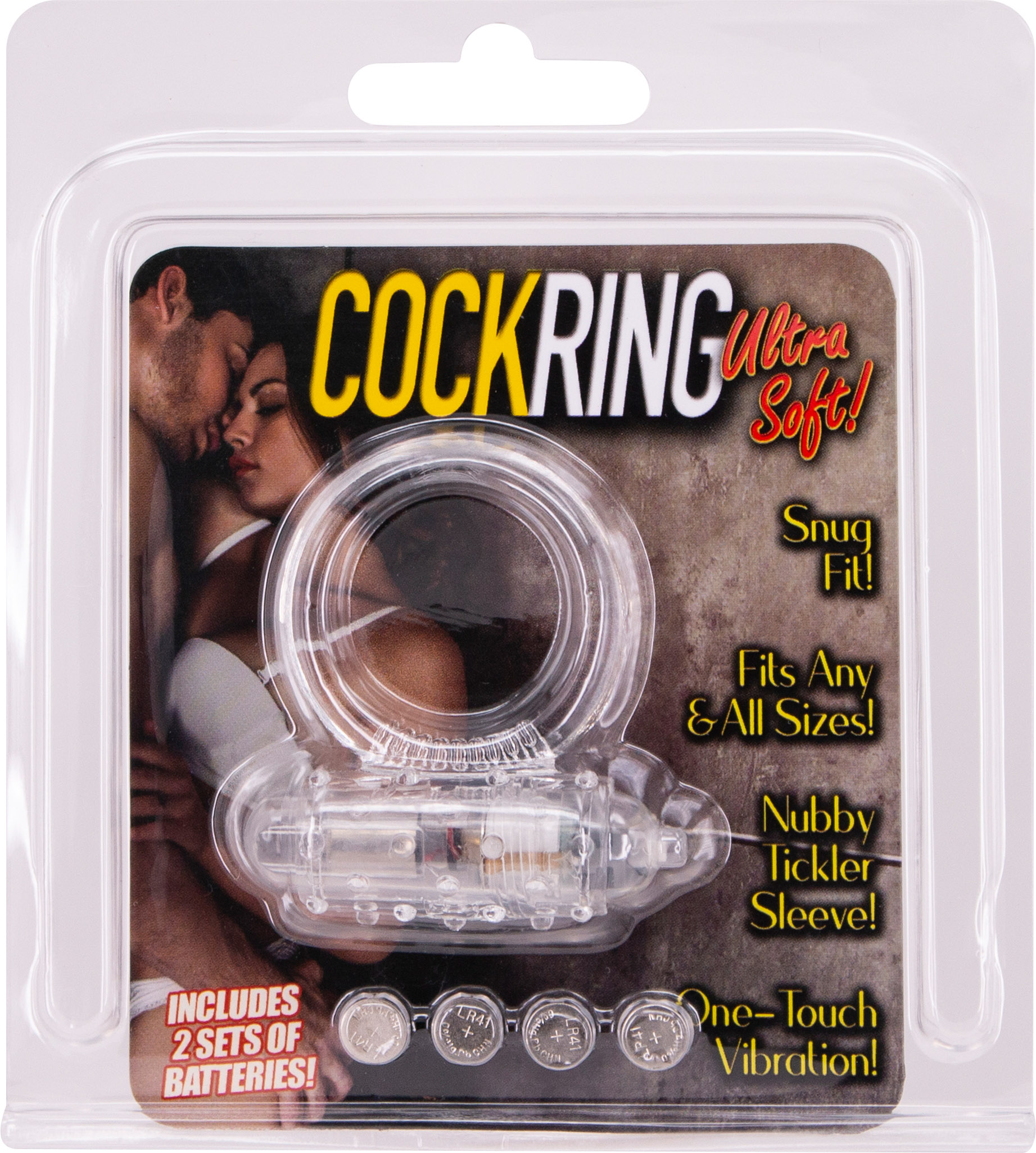 Silicone Soft Cock-Ring transp. m. Vibr.