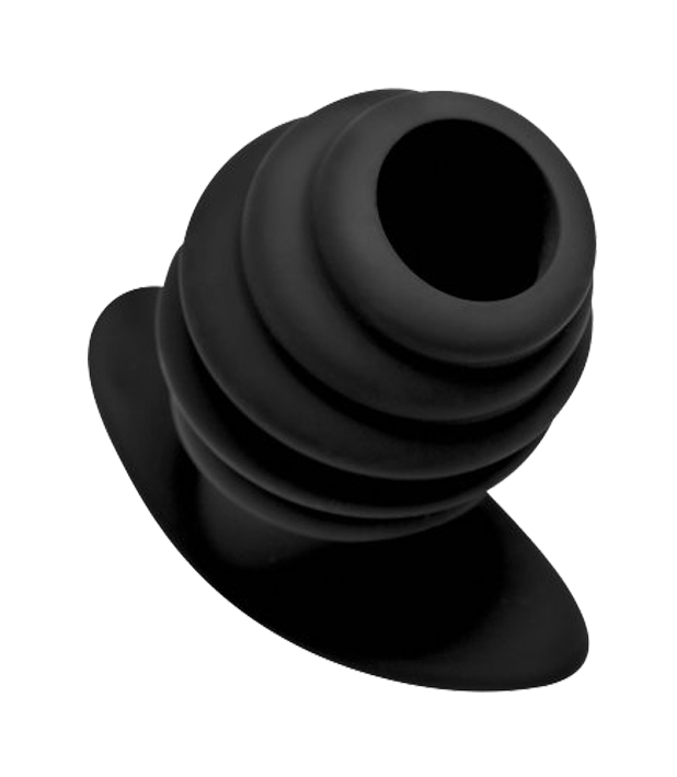 MASTER SERIES Ass Tunnel Ribbed Hollow Anal Plug large