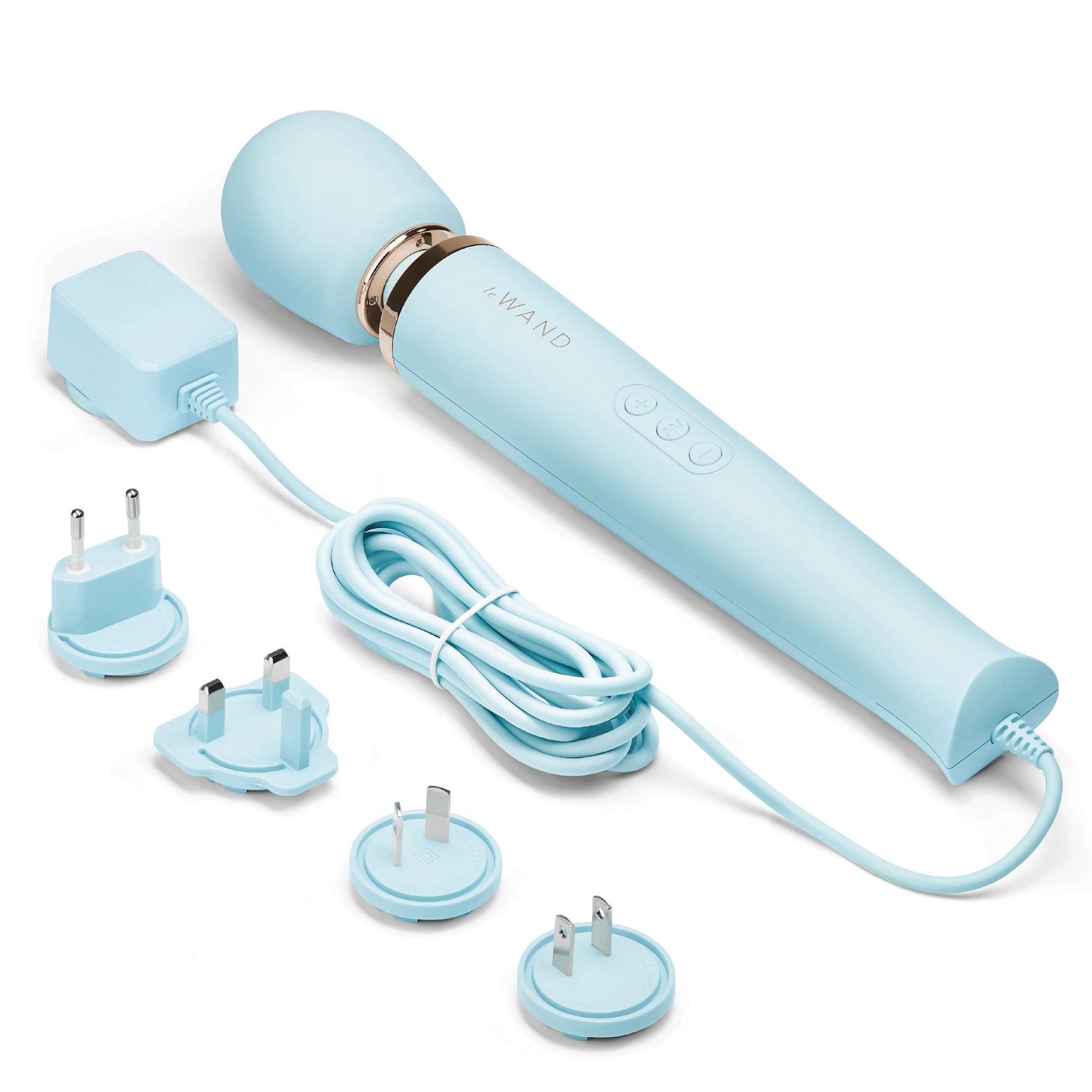 Le Wand Powerful Plug-In Vibrating Massager Sky Blue