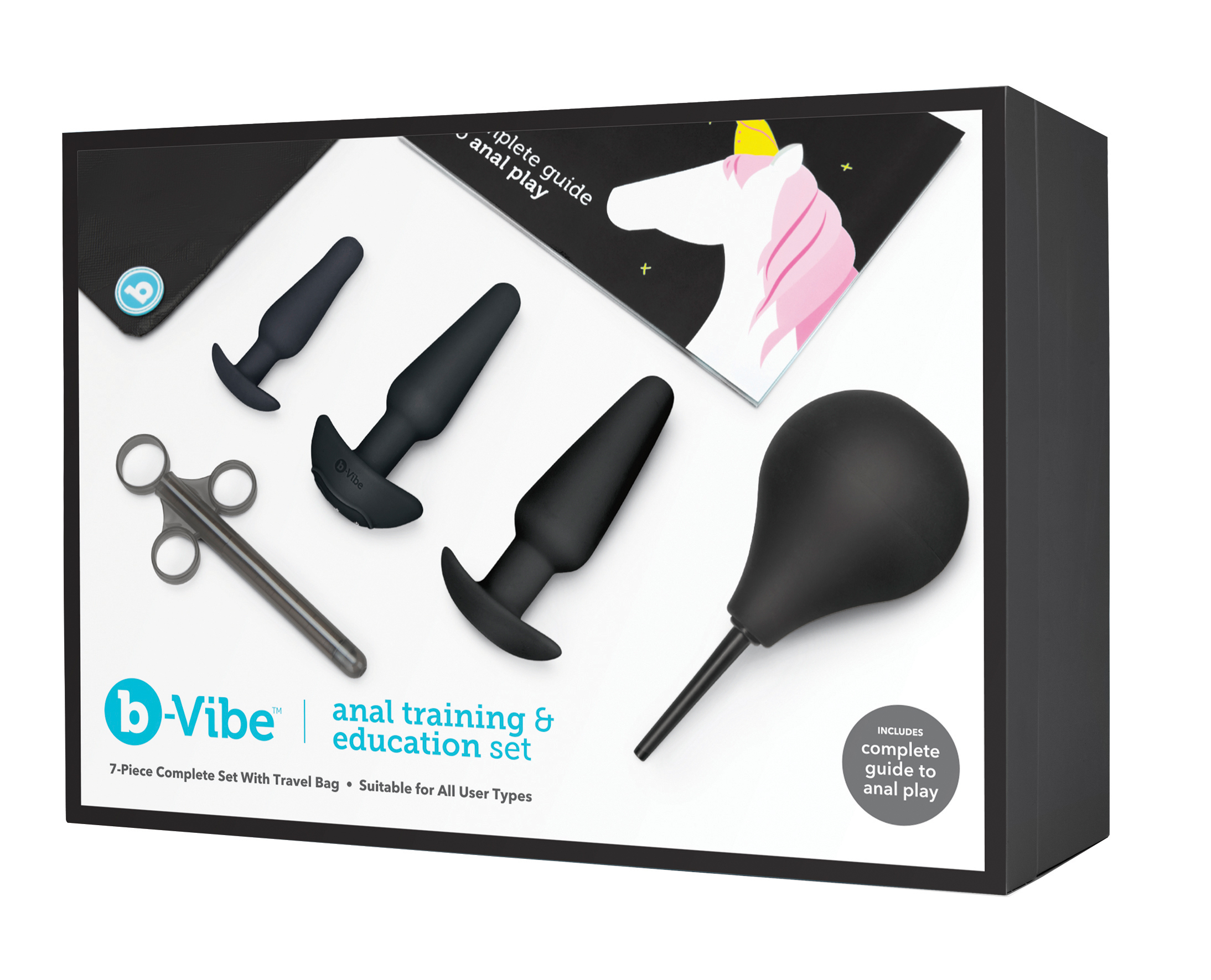 b-Vibe Anal Training & Education Set Black