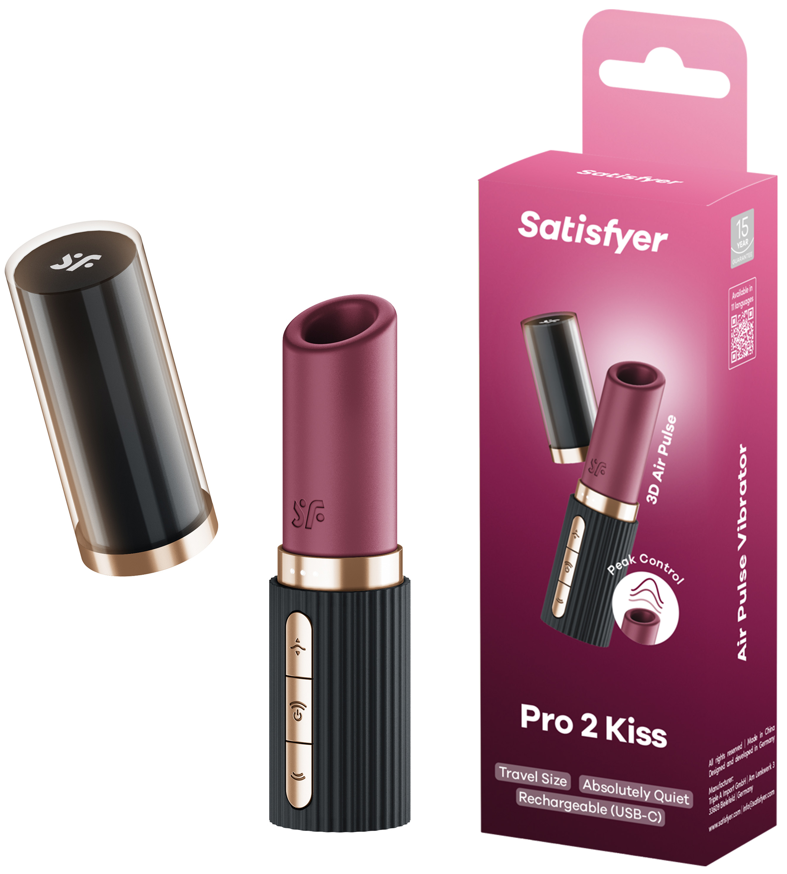 SATISFYER Pro 2 Kiss black