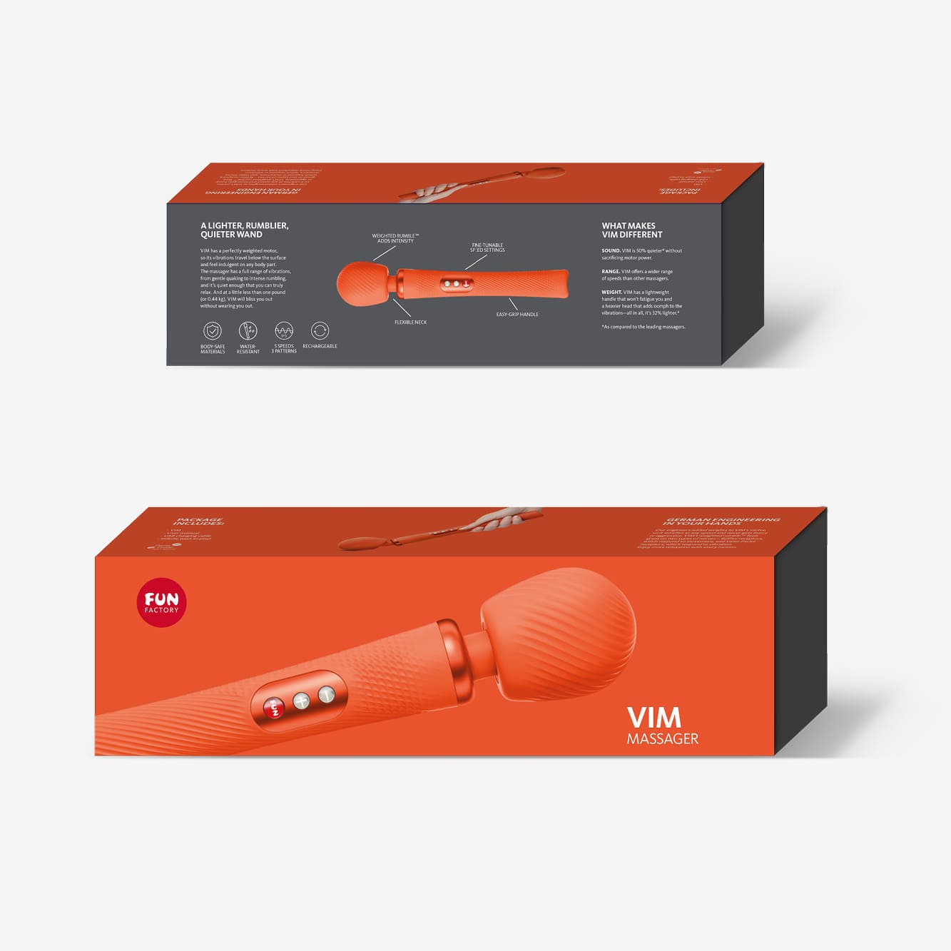 FUN FACTORY - VIM Wand midnight orange