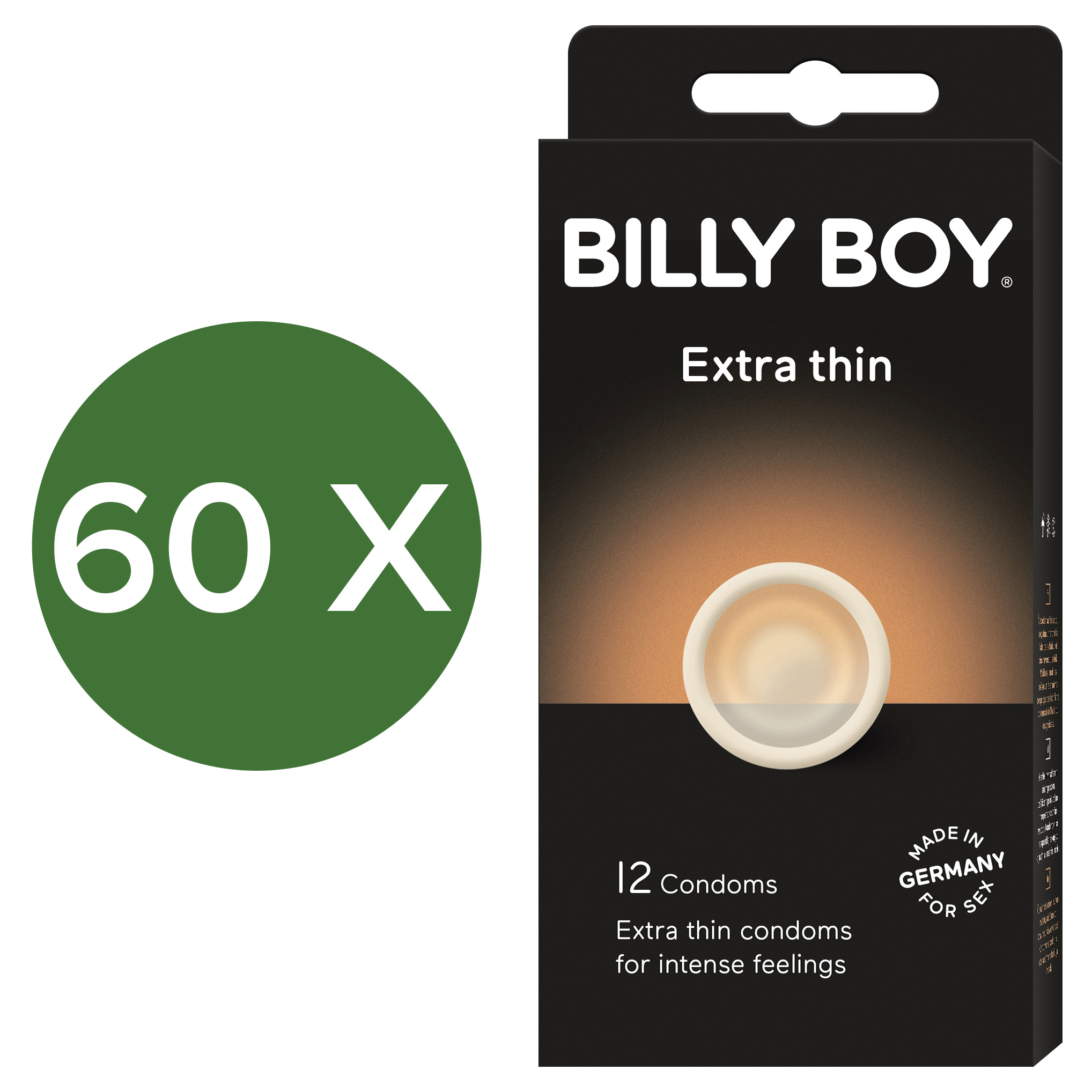 BILLY BOY EXTRA THIN 60 X 12 PCS (MHD 2028-03)